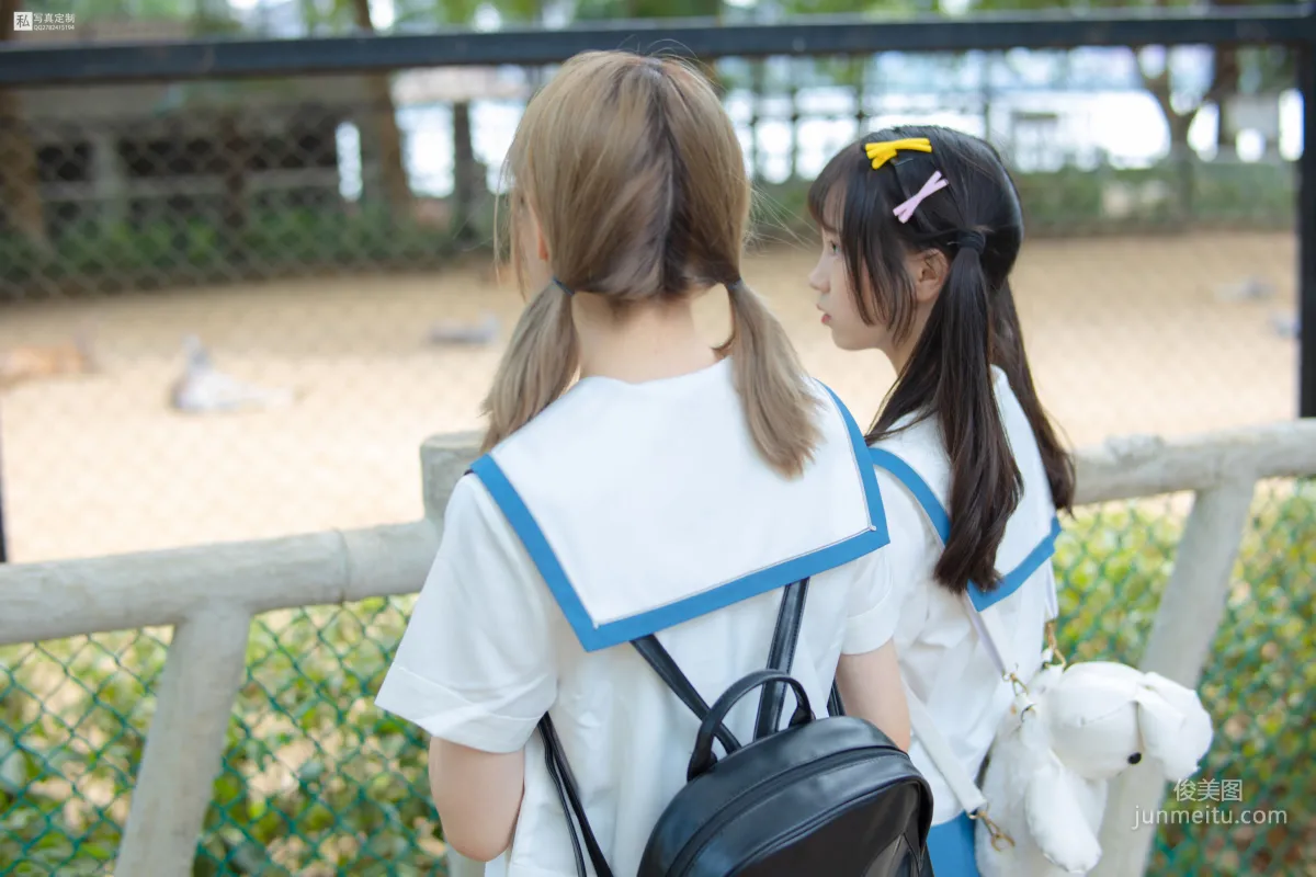 默陌&Aika《80D白絲過膝襪》 [森蘿财團] JKFUN-025 寫真集 11