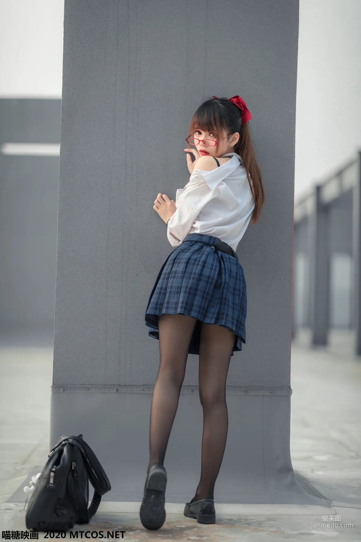 《JK制服少女》 [喵糖映画] VOL.098 写真集21