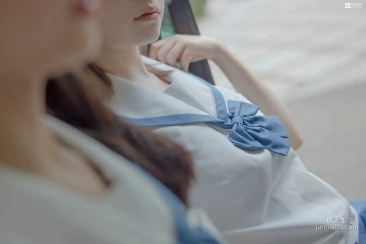 默陌&Aika《80D白絲過膝襪》 [森蘿财團] JKFUN-025 寫真集 8