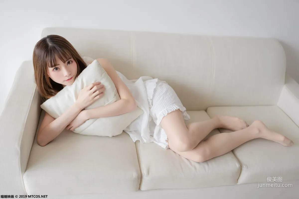 《白色睡衣》 [喵糖映画] VOL.056 写真集24