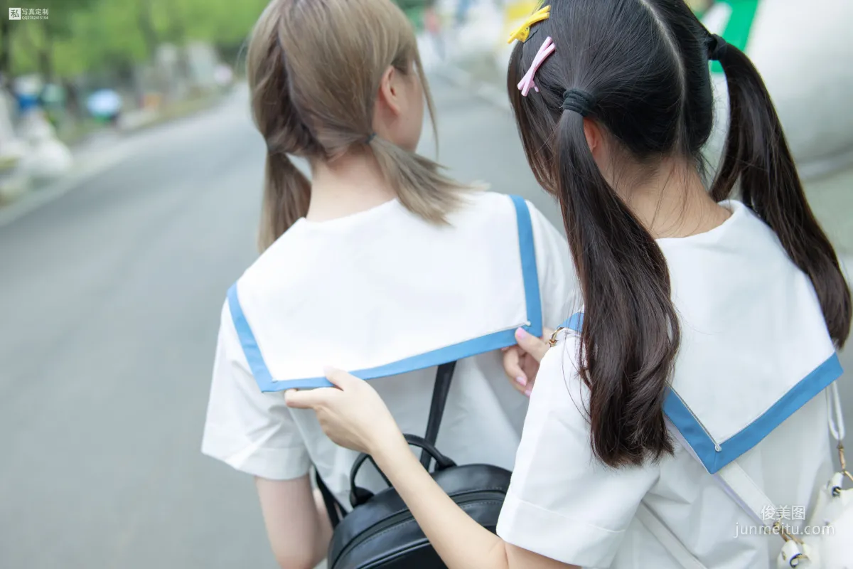 默陌&Aika《80D白丝过膝袜》 [森萝财团] JKFUN-025 写真集1
