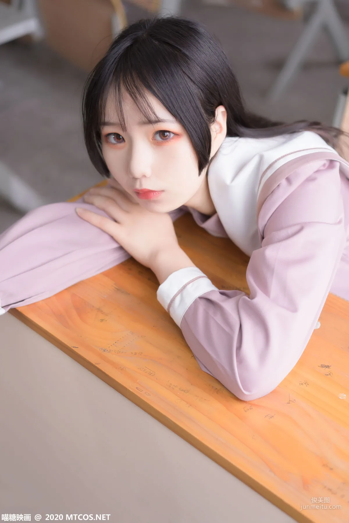 《粉色JK小姐姐》 [喵糖映画] VOL.074 写真集12
