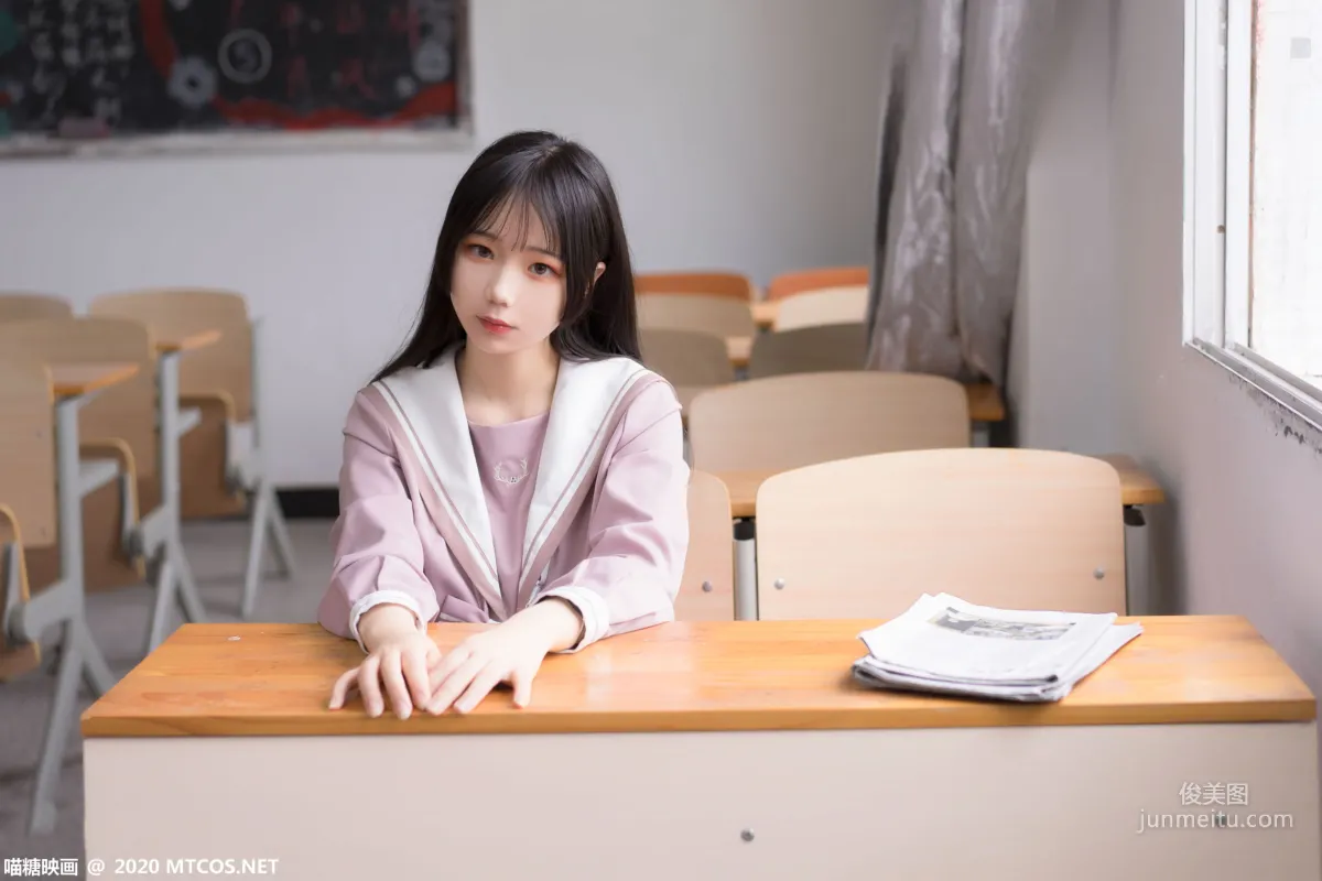 《粉色JK小姐姐》 [喵糖映画] VOL.074 写真集49