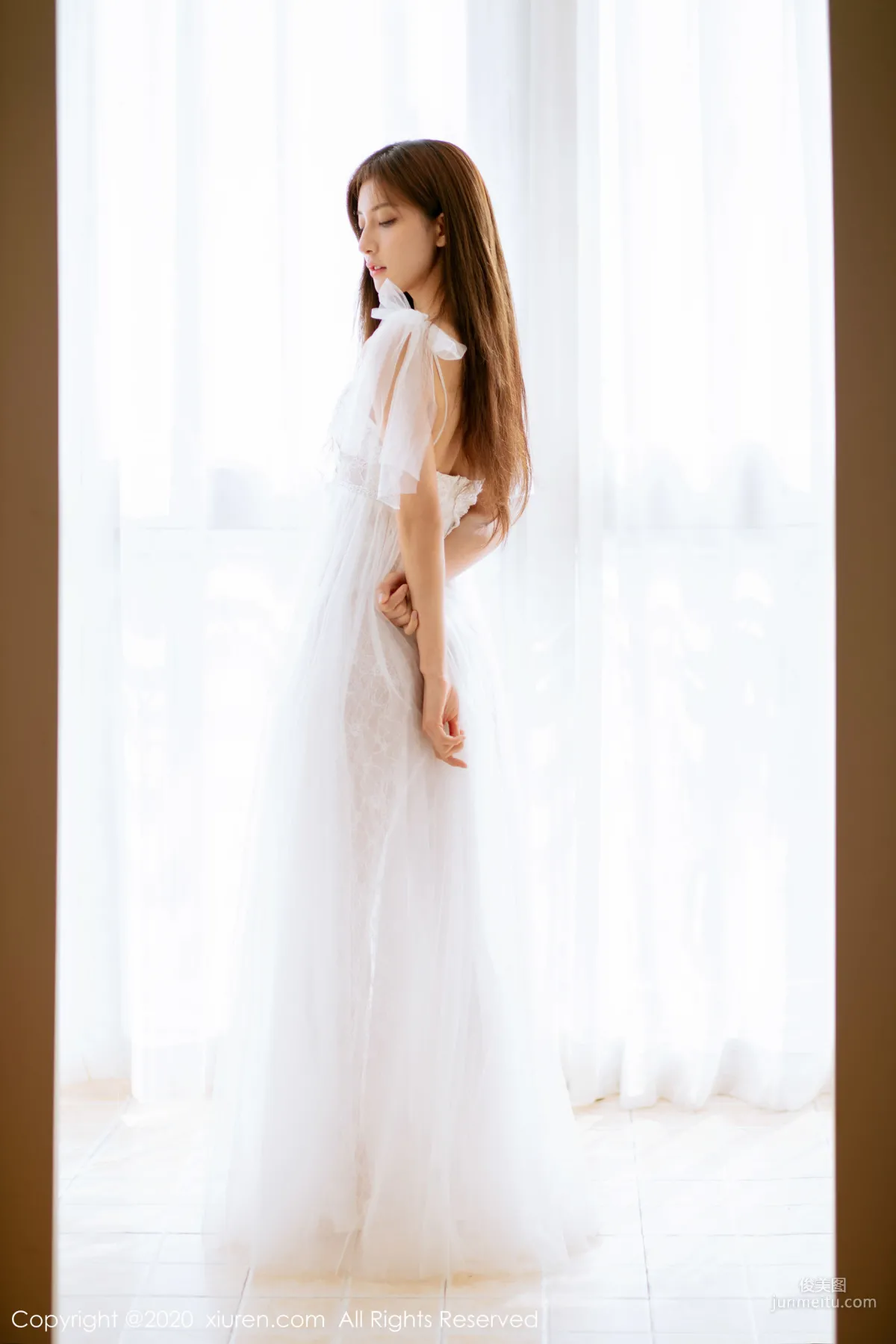 Lin Wenwen yooki, Semi-Transparent White Gauze Series [XiuRen] No.1914 Photo Set photo 3