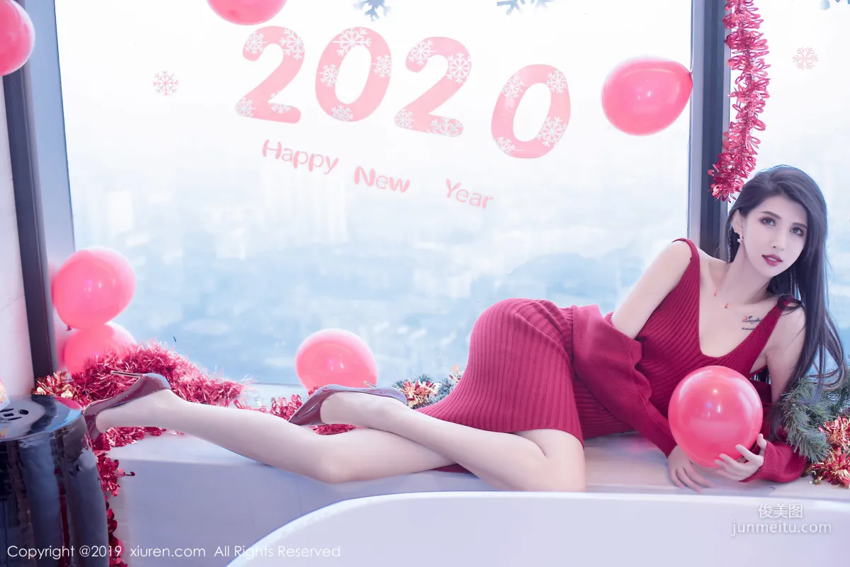 Ge Zheng Model《Christmas and New Year Theme》 [XiuRen] No.1871 Photo Set photo 28