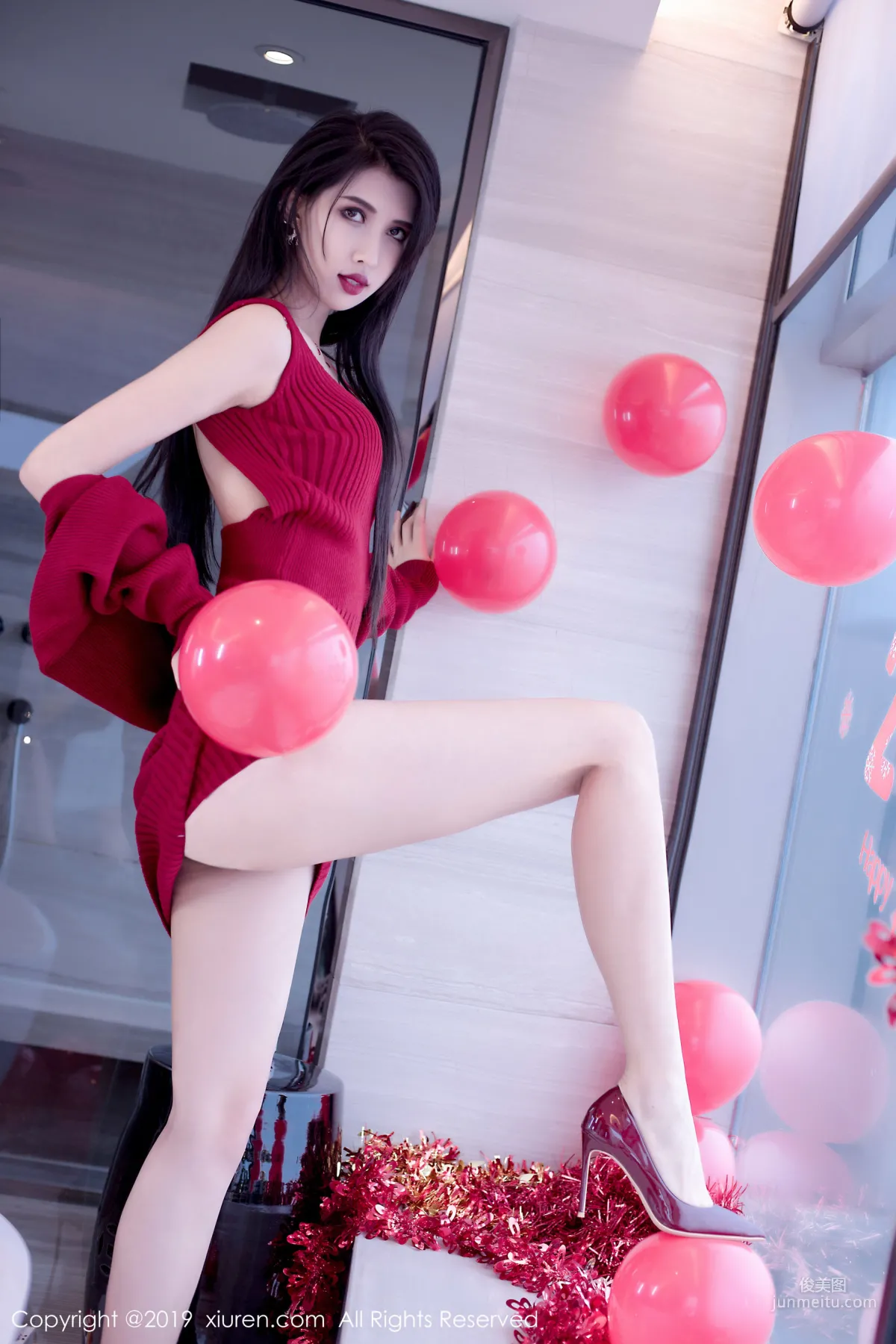 Ge Zheng Model《Christmas and New Year Theme》 [XiuRen] No.1871 Photo Set photo 36