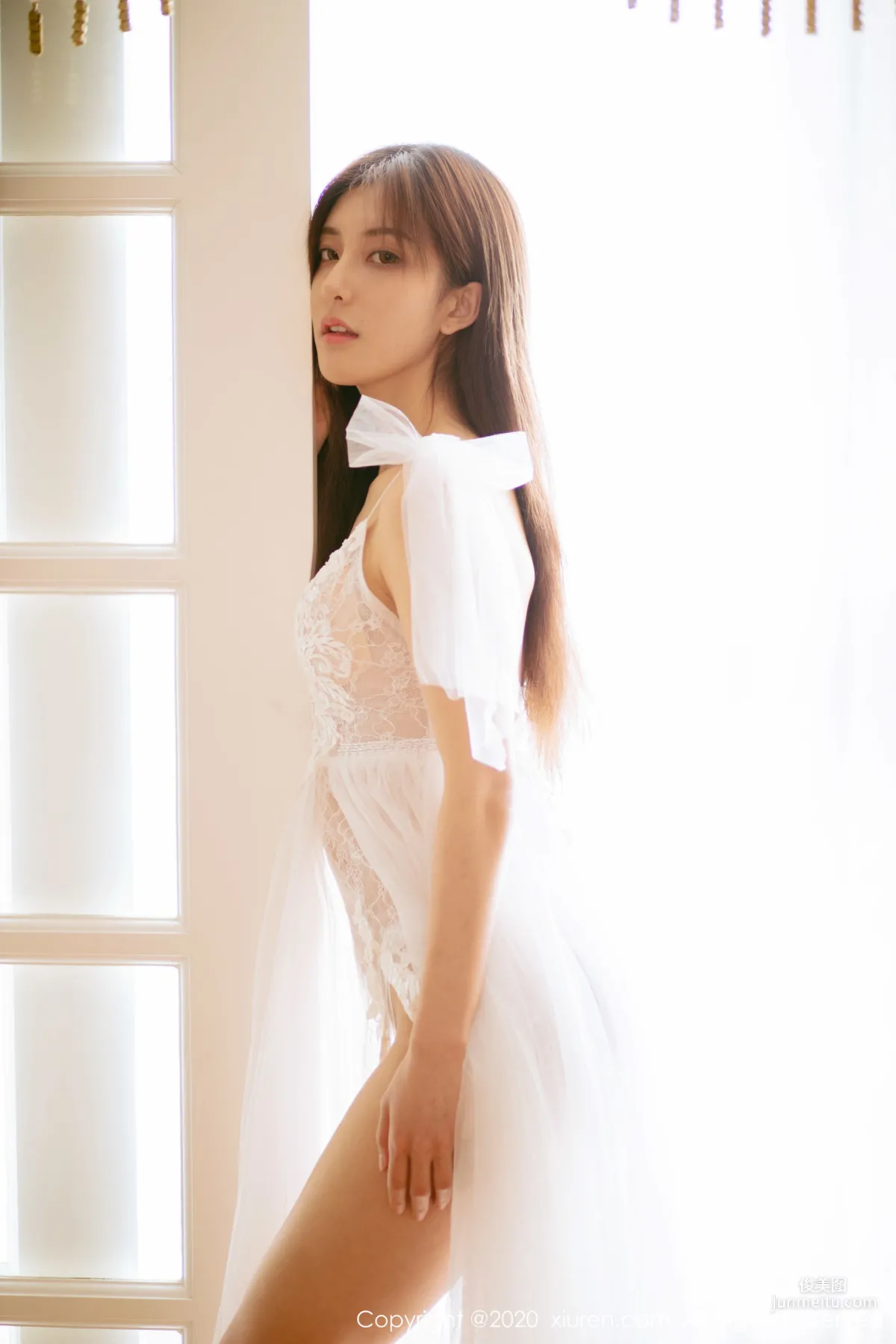 Lin Wenwen yooki, Semi-Transparent White Gauze Series [XiuRen] No.1914 Photo Set photo 51