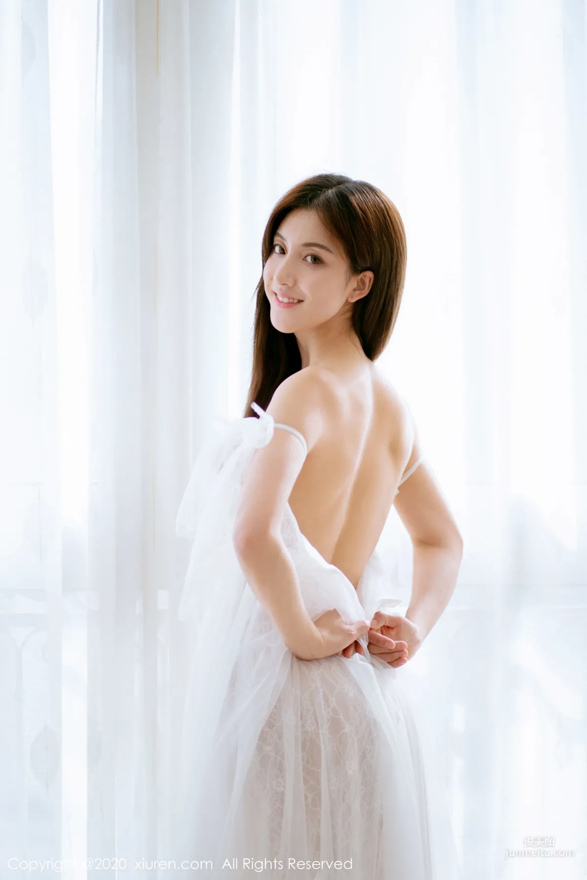 Lin Wenwen yooki, Semi-Transparent White Gauze Series [XiuRen] No.1914 Photo Set photo 31