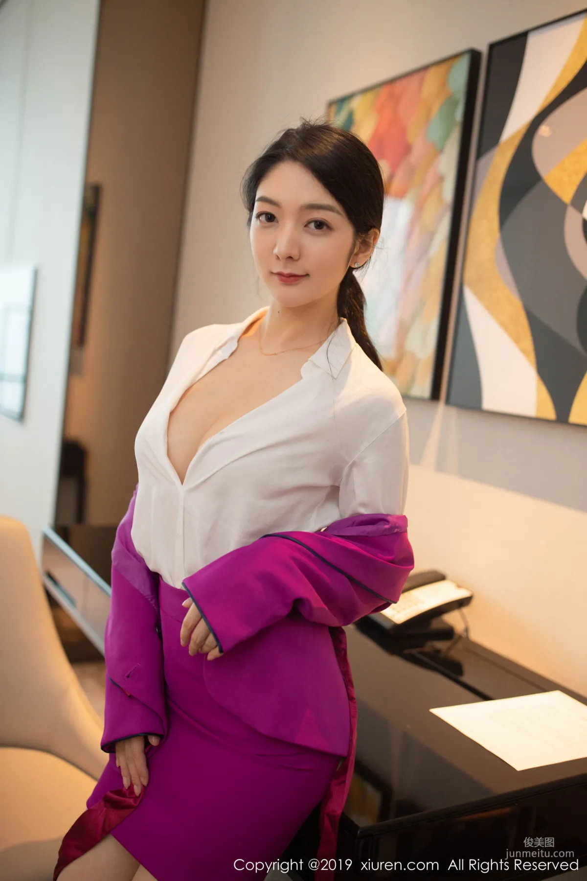 Angela Xiao Reba, Top-Grade Sexy Flight Attendant Uniform [XiuRen] No.1799 Photo Set photo 27