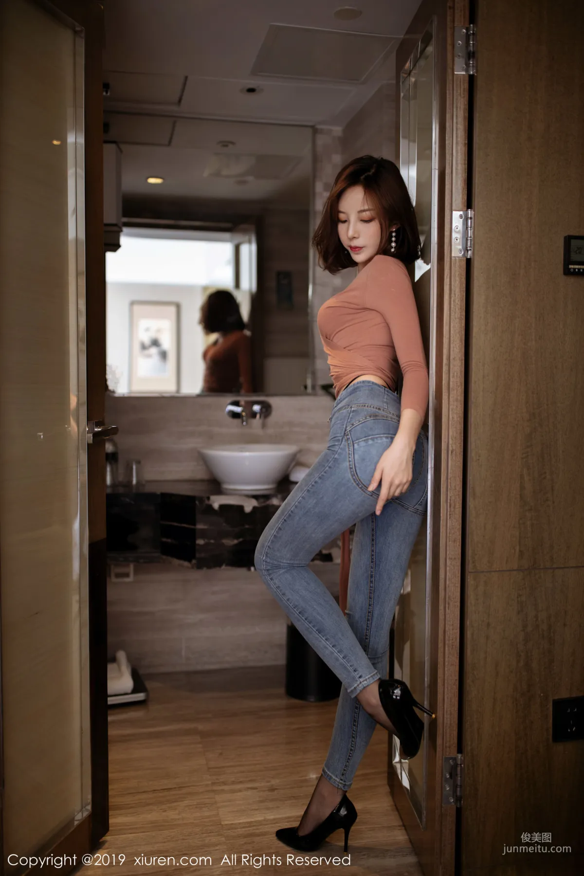 Chen Xiaomiao Charming Black Stockings Lingerie Series [XiuRen] No.1820 Photo Set photo 2