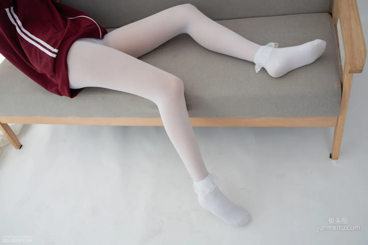 Aika《白絲套蕾絲花邊短襪》 [森蘿财團] JKFUN-058 寫真集 6