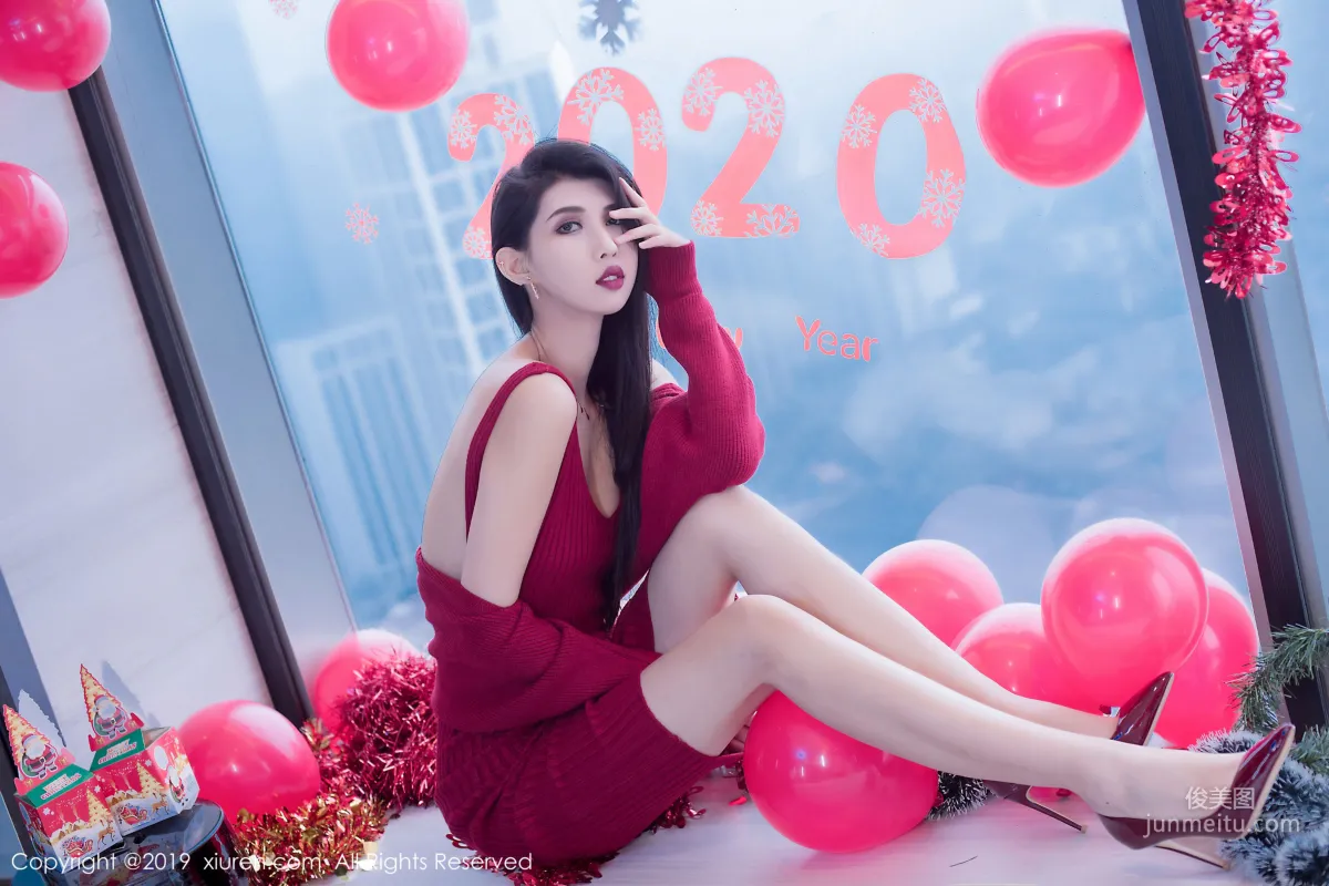 Ge Zheng Model《Christmas and New Year Theme》 [XiuRen] No.1871 Photo Set photo 13