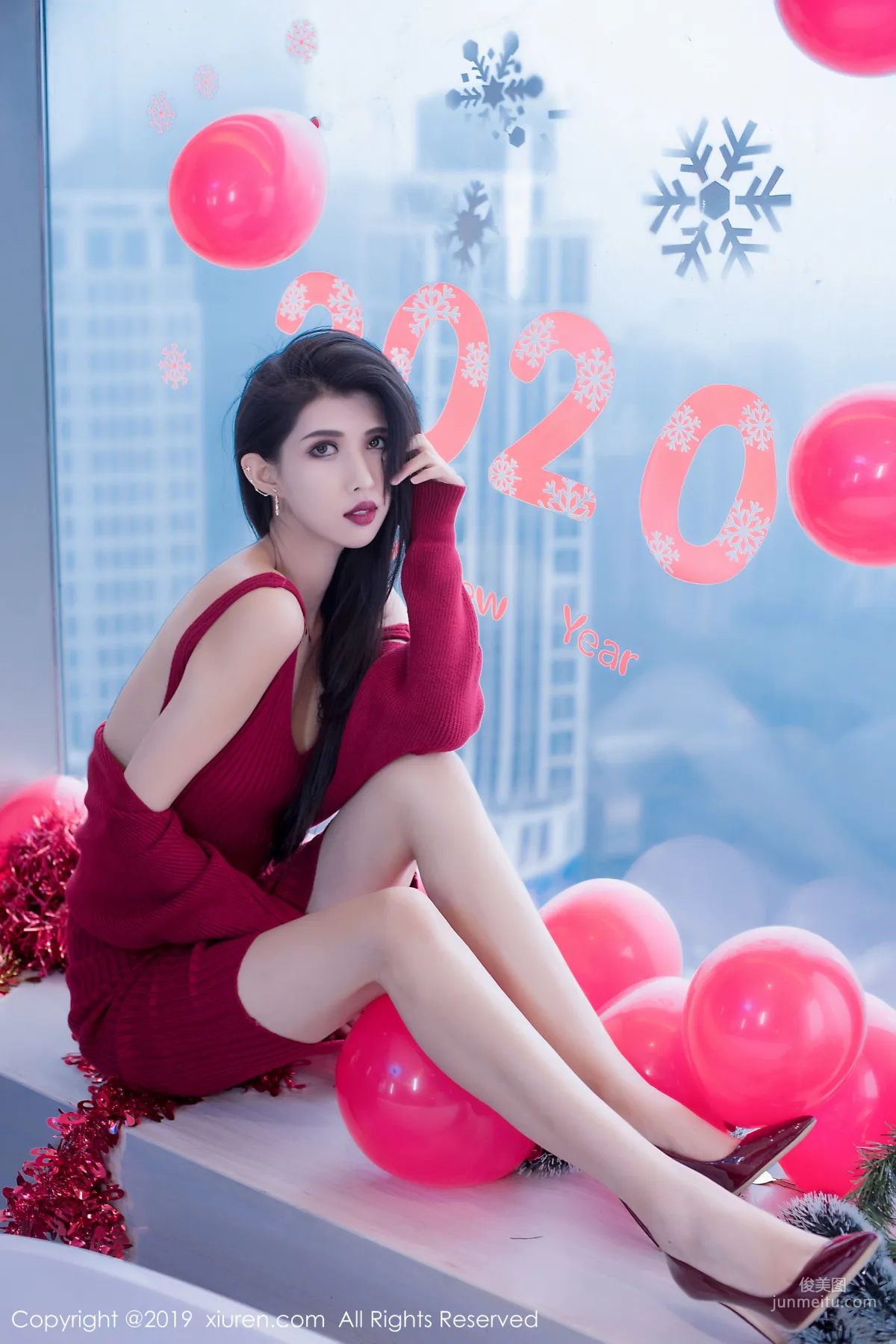 Ge Zheng Model《Christmas and New Year Theme》 [XiuRen] No.1871 Photo Set photo 14