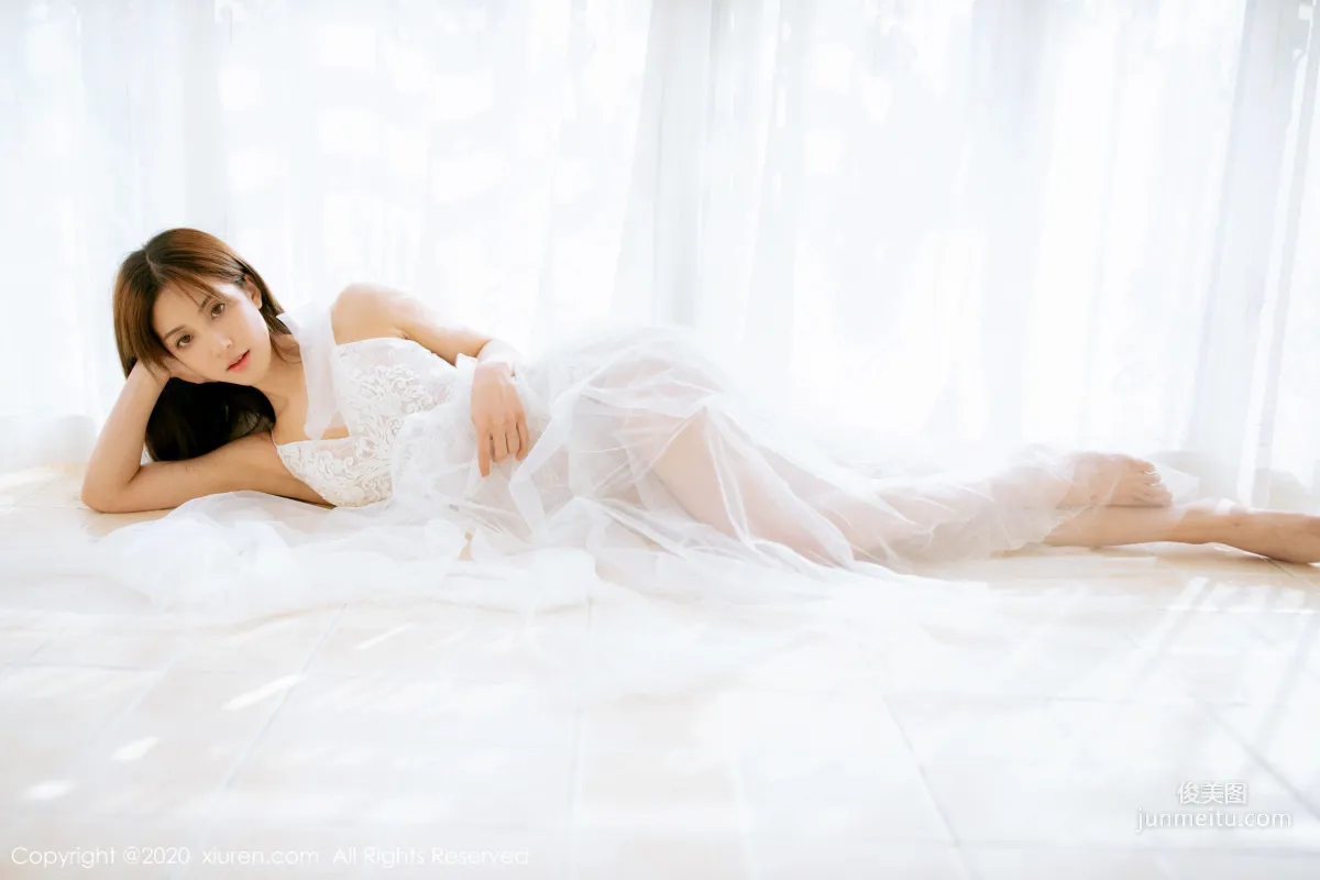 Lin Wenwen yooki, Semi-Transparent White Gauze Series [XiuRen] No.1914 Photo Set photo 7