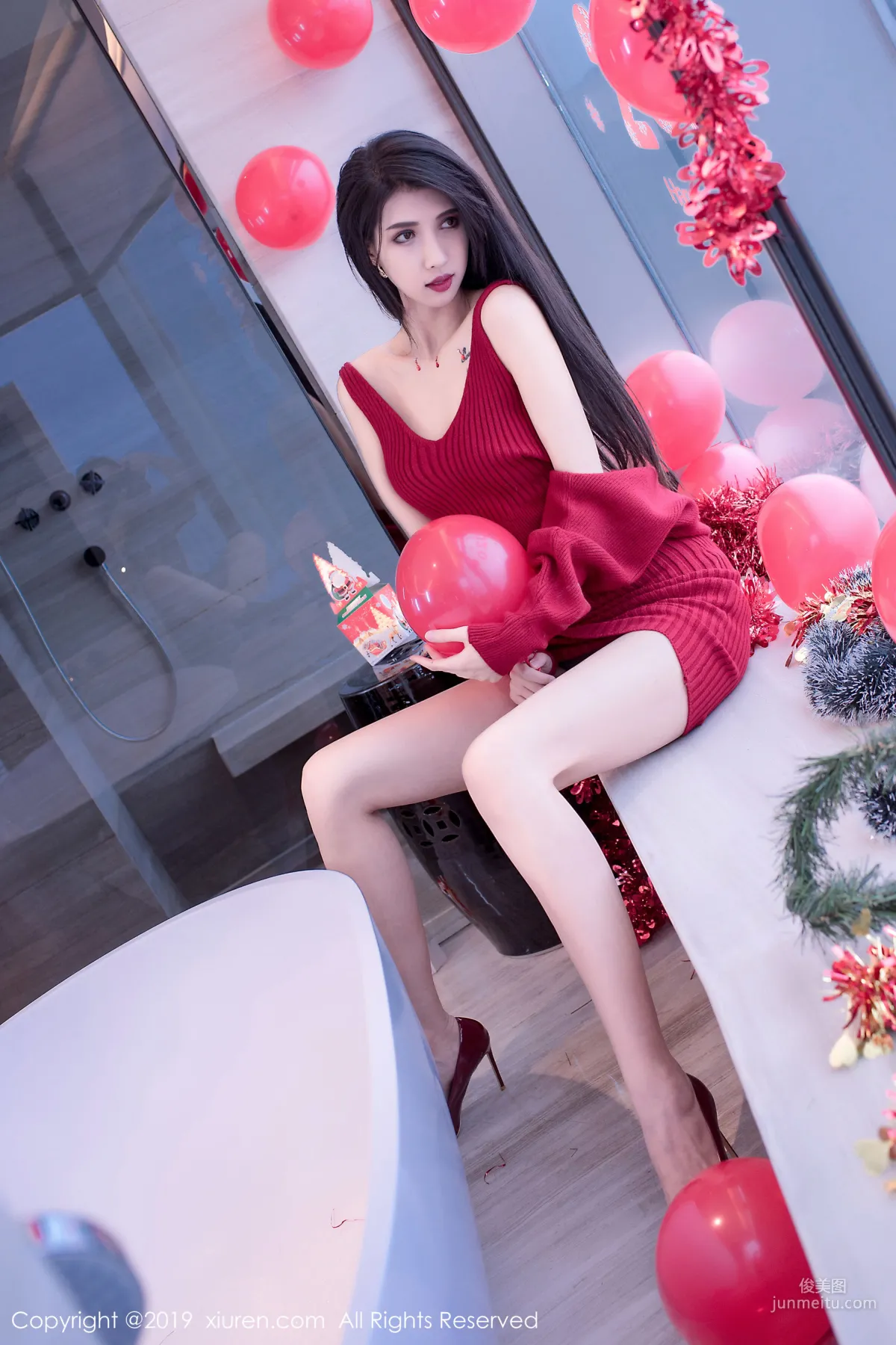 Ge Zheng Model《Christmas and New Year Theme》 [XiuRen] No.1871 Photo Set photo 21