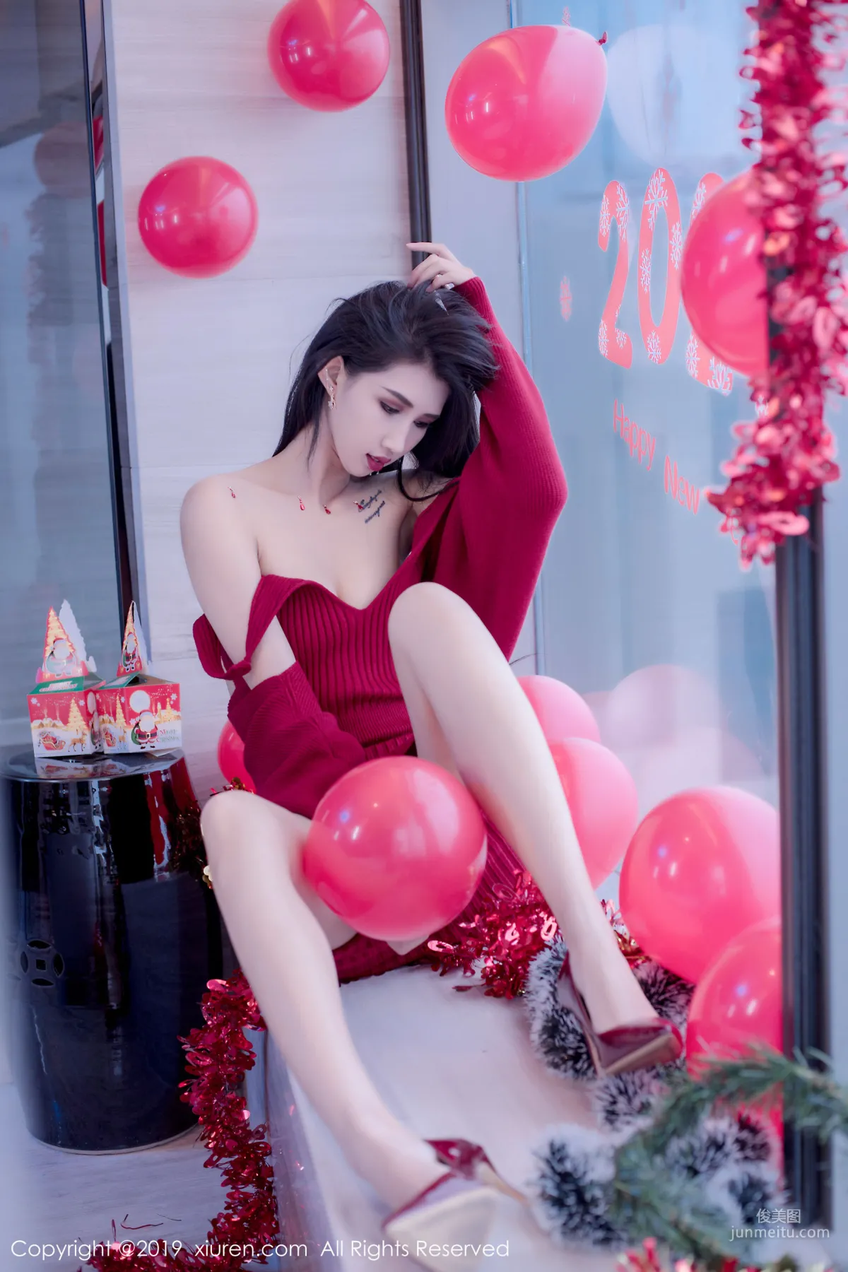 Ge Zheng Model《Christmas and New Year Theme》 [XiuRen] No.1871 Photo Set photo 20