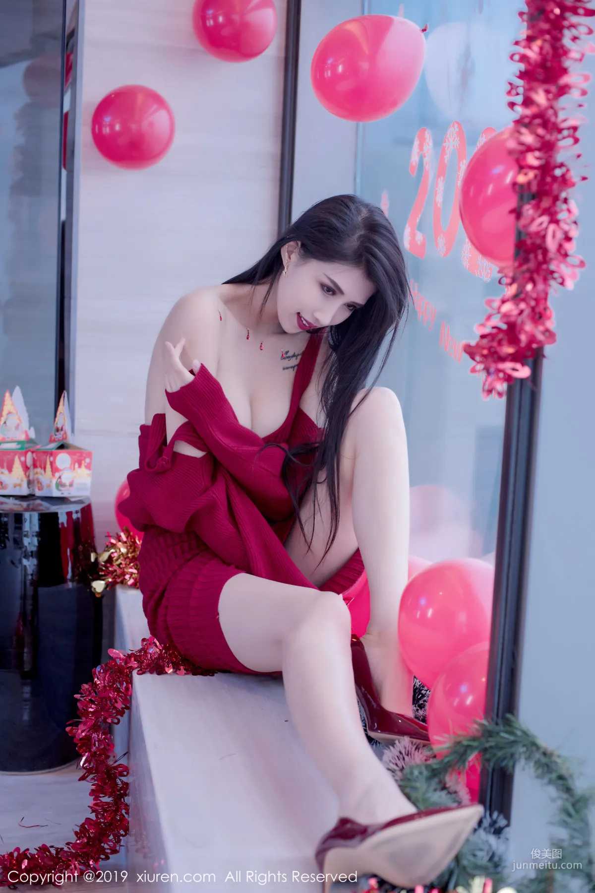 Ge Zheng Model《Christmas and New Year Theme》 [XiuRen] No.1871 Photo Set photo 25