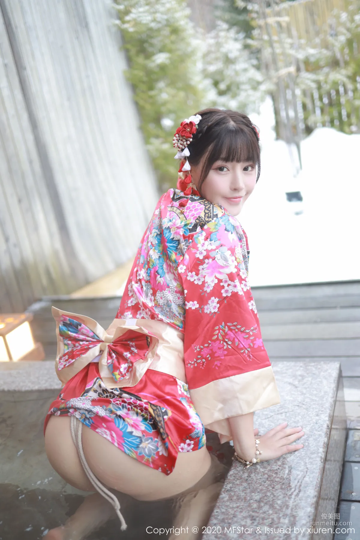 Zhu Ke'er Flower, Gorgeous Kimono and Bondage Passion Series [MFStar] Vol.249 Photo Set photo 14
