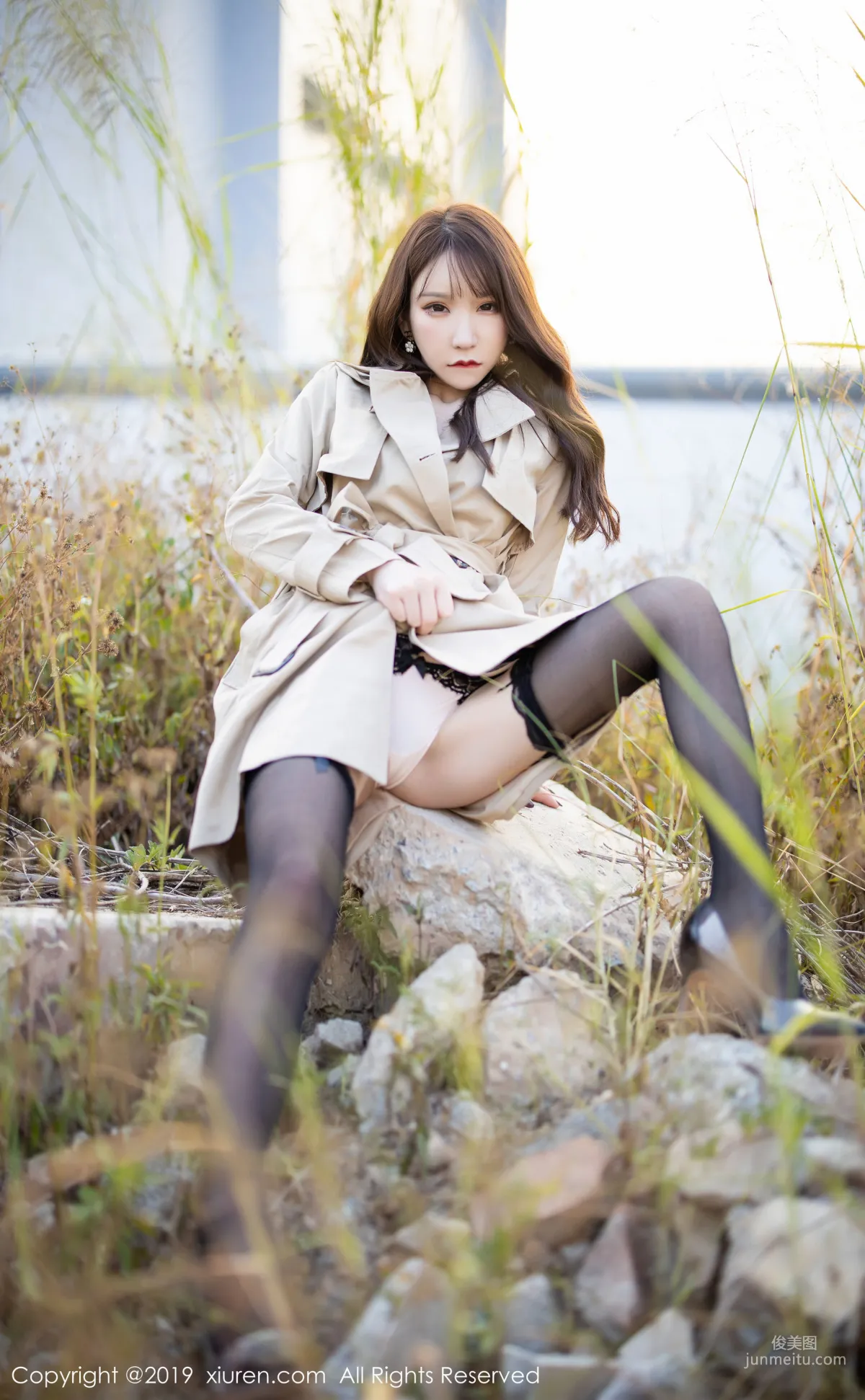 Zhou Yuxi Sandy Exquisite Lingerie with Black Stockings and Suspenders [XiuRen] No.1876 Photo Set photo 20
