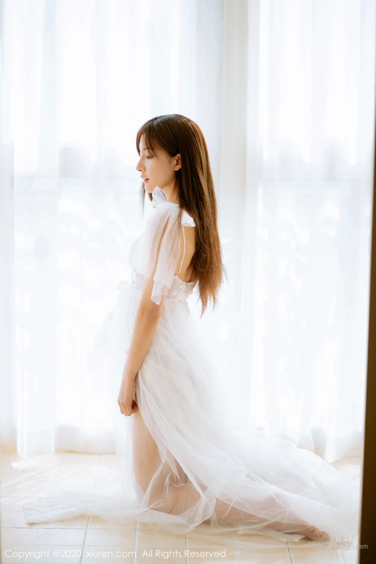 Lin Wenwen yooki, Semi-Transparent White Gauze Series [XiuRen] No.1914 Photo Set photo 61