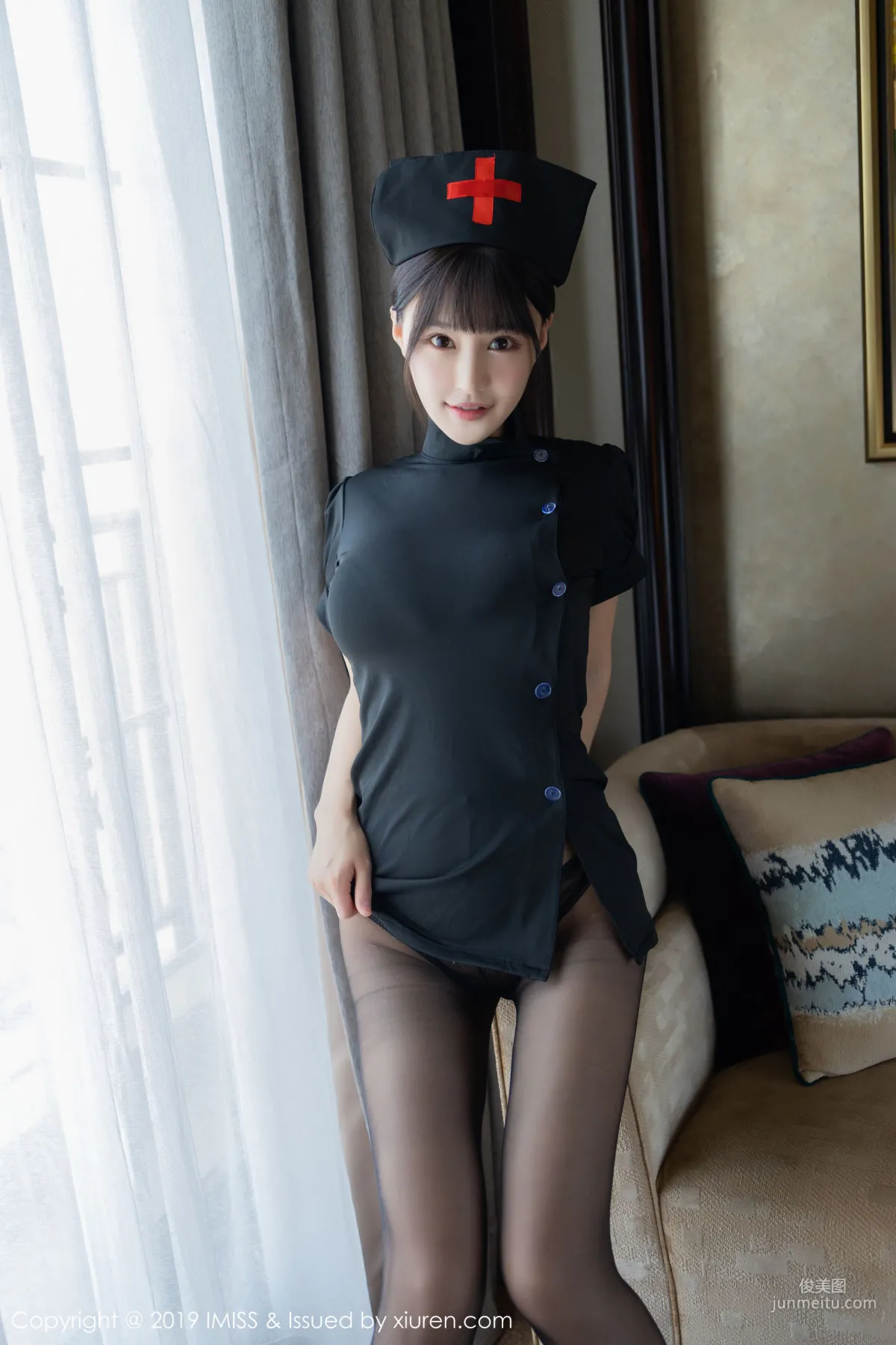 Flower朱可儿《黑丝撕扯诱惑》 [爱蜜社IMiss] Vol.407 写真集2