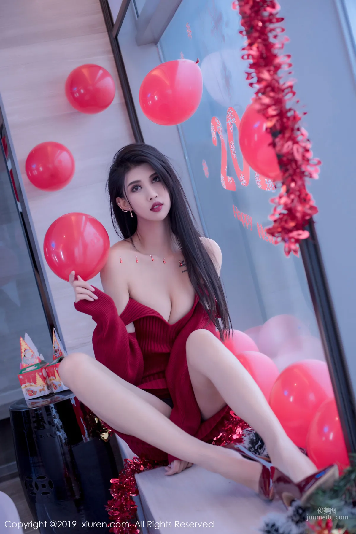 Ge Zheng Model《Christmas and New Year Theme》 [XiuRen] No.1871 Photo Set photo 6