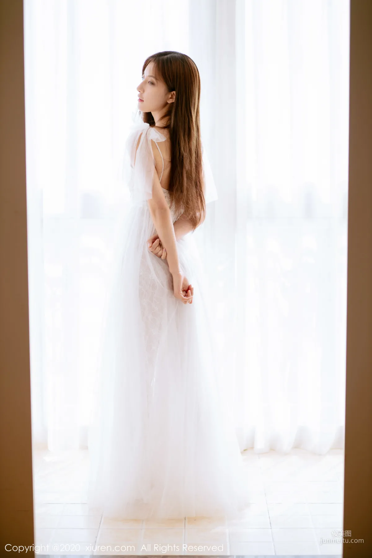 Lin Wenwen yooki, Semi-Transparent White Gauze Series [XiuRen] No.1914 Photo Set photo 50