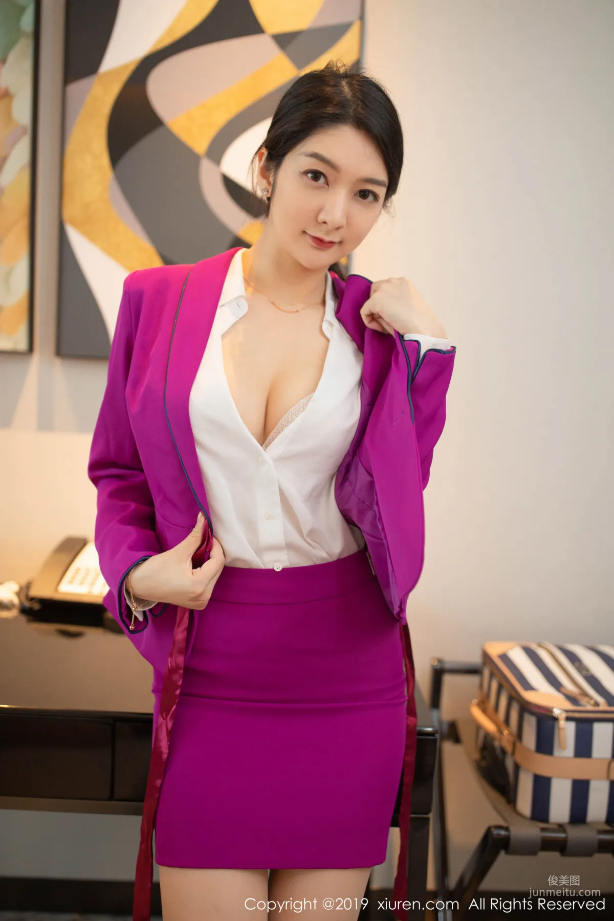 Angela Xiao Reba, Top-Grade Sexy Flight Attendant Uniform [XiuRen] No.1799 Photo Set photo 26
