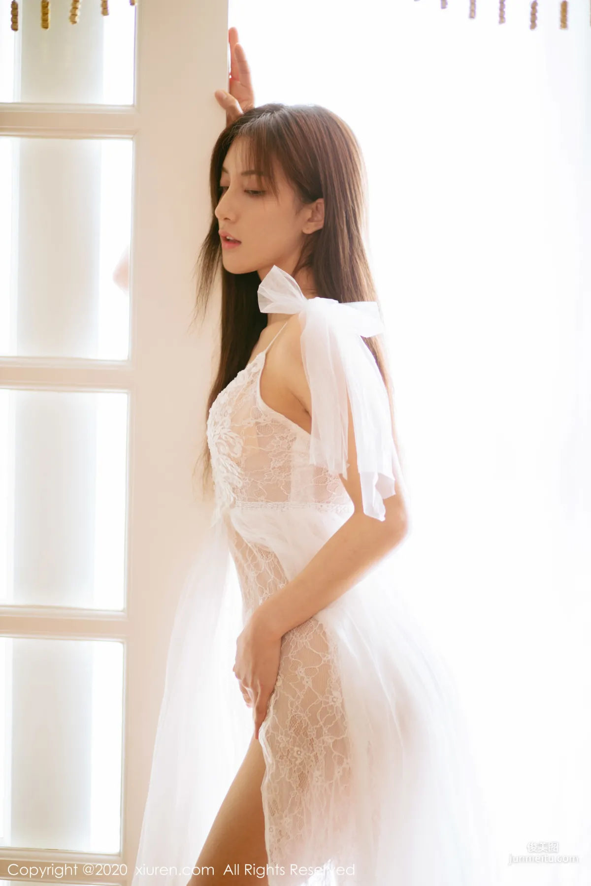 Lin Wenwen yooki, Semi-Transparent White Gauze Series [XiuRen] No.1914 Photo Set photo 55