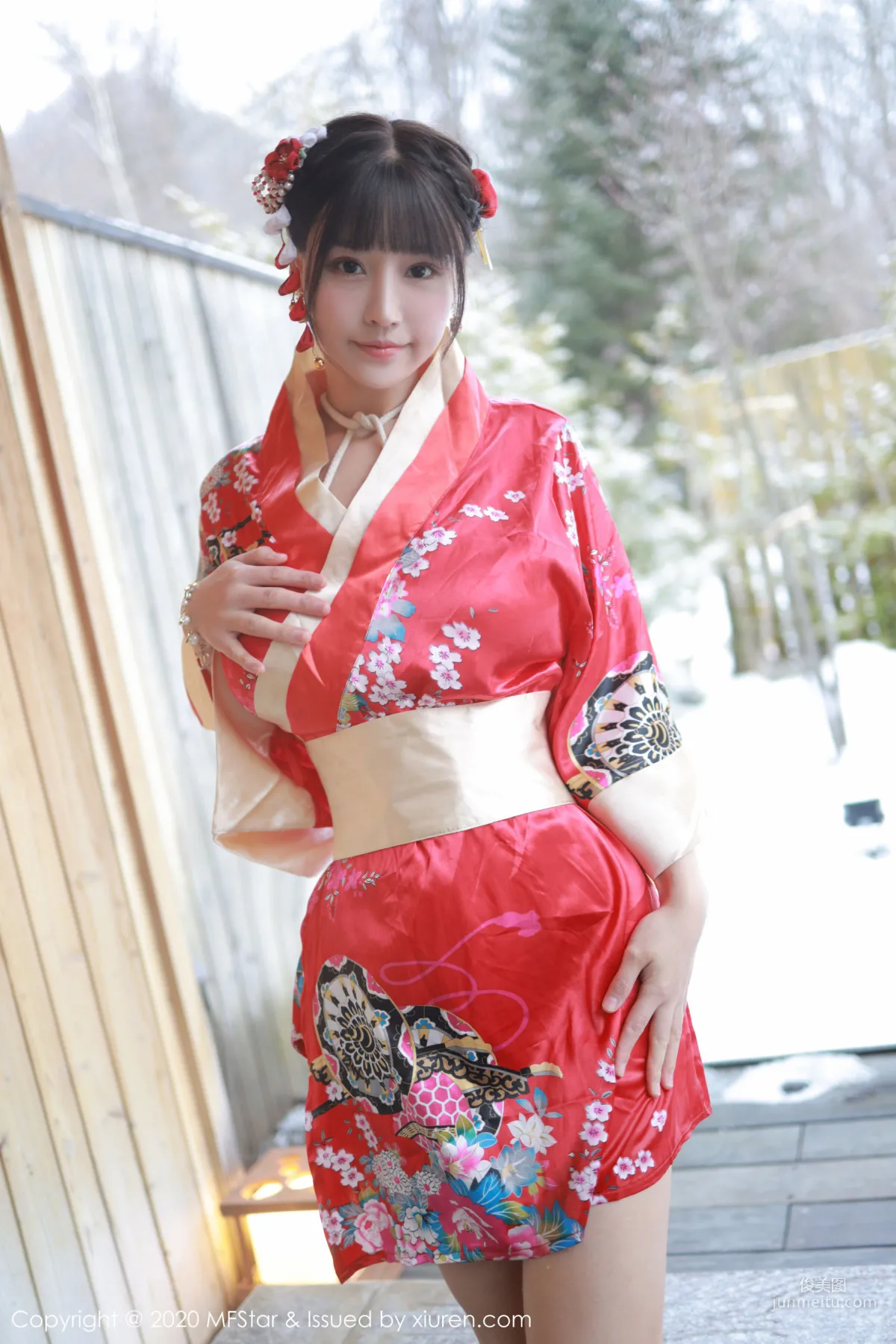 Zhu Ke'er Flower, Gorgeous Kimono and Bondage Passion Series [MFStar] Vol.249 Photo Set photo 5