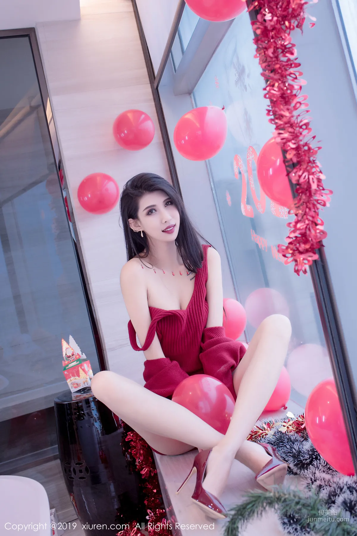 Ge Zheng Model《Christmas and New Year Theme》 [XiuRen] No.1871 Photo Set photo 47