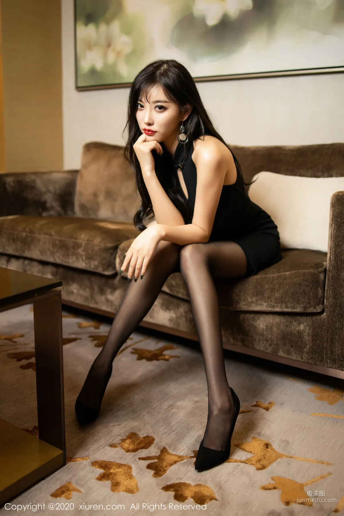 Yang Chenchen sugar, Tempting Black Stockings Lingerie [XiuRen] No.1911 Photo Set photo 8