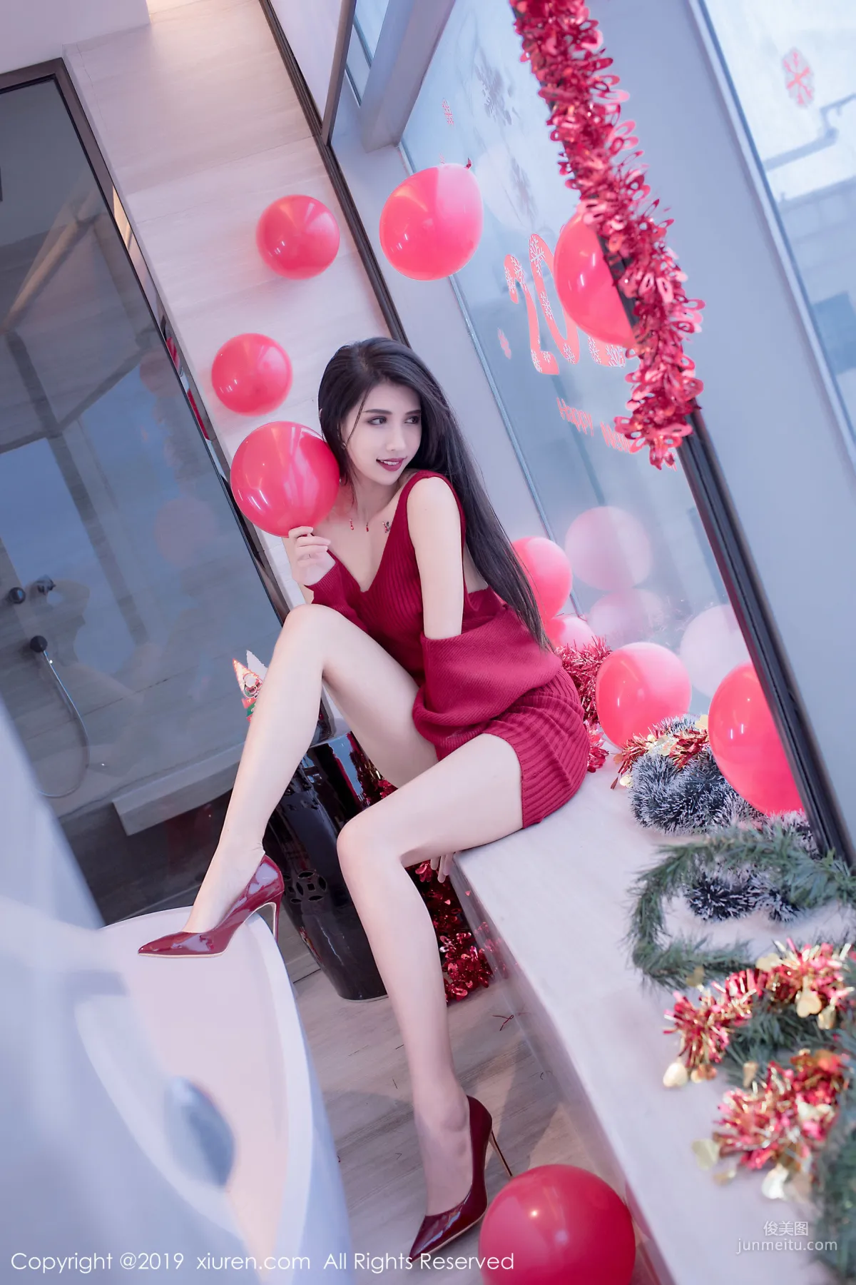 Ge Zheng Model《Christmas and New Year Theme》 [XiuRen] No.1871 Photo Set photo 37
