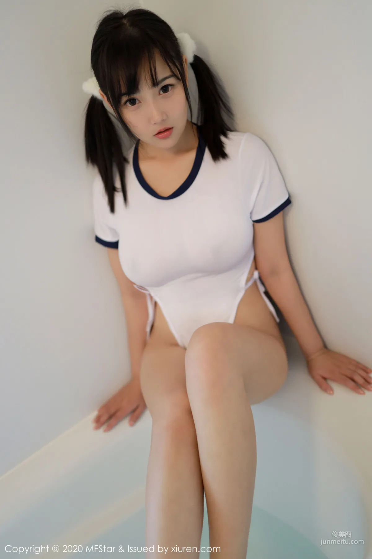 Xu Weiwei mia, Japanese Style Baby Face and Big Bust School Swimsuit Series [MFStar] Vol.250 Photo Set photo 14
