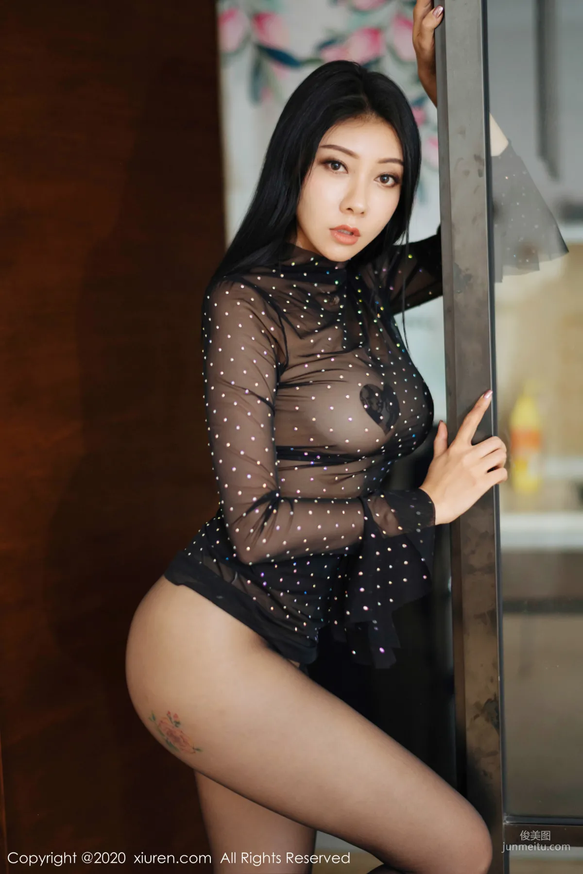 Guo'er Victoria "The Ultimate Temptation of Sexy Lingerie and Black Stockings" [XiuRen] No.1912 Photo Set photo 7