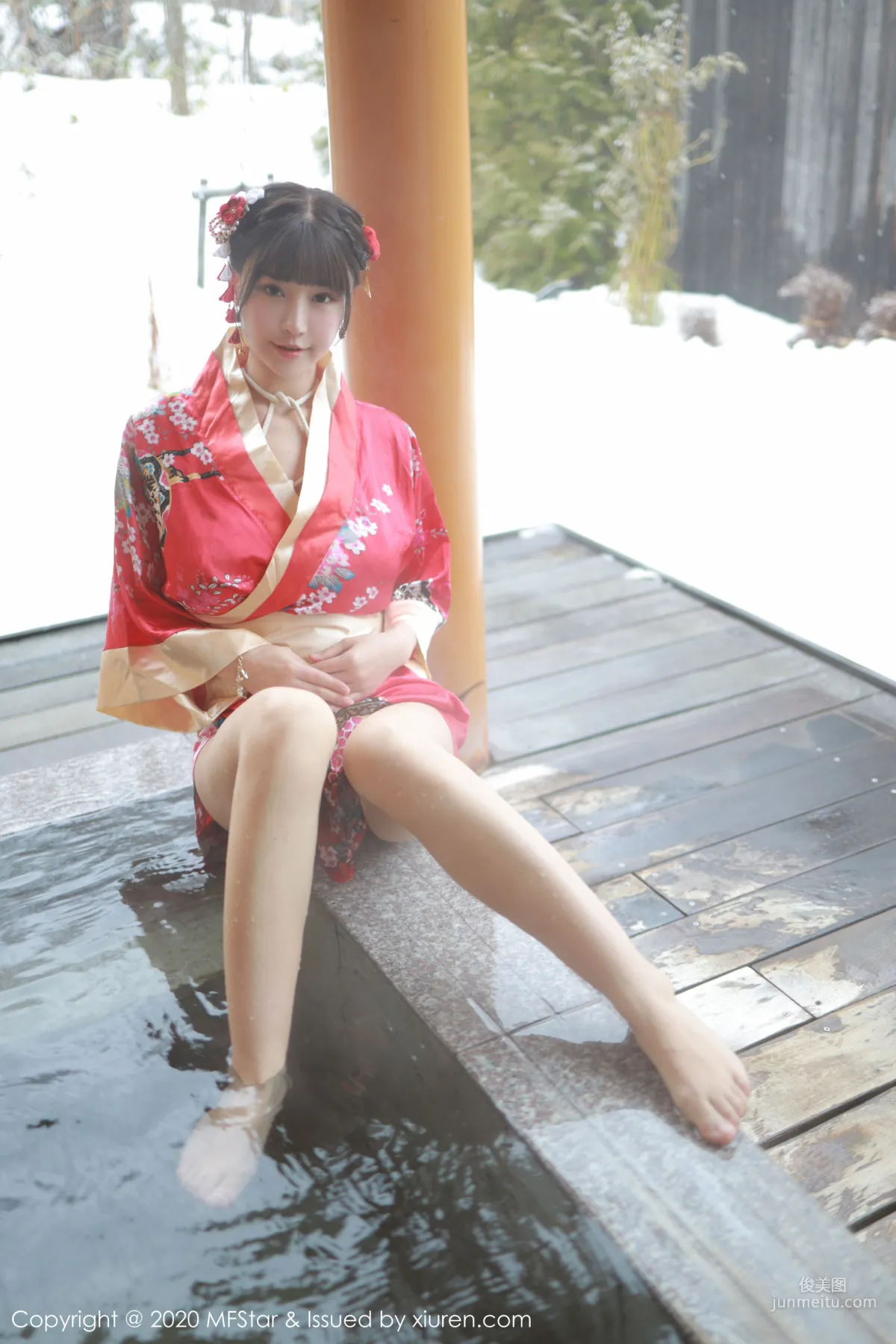Zhu Ke'er Flower, Gorgeous Kimono and Bondage Passion Series [MFStar] Vol.249 Photo Set photo 9