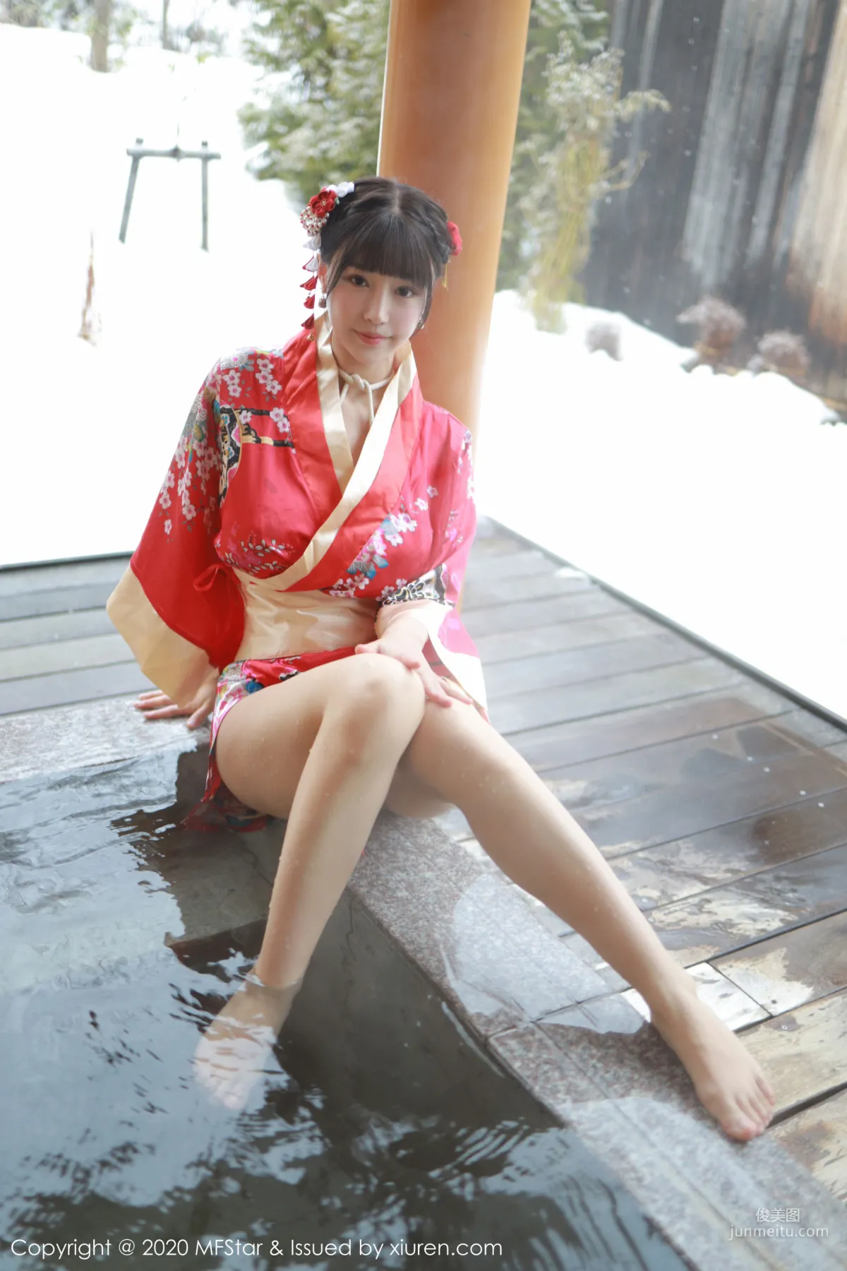 Zhu Ke'er Flower, Gorgeous Kimono and Bondage Passion Series [MFStar] Vol.249 Photo Set photo 8