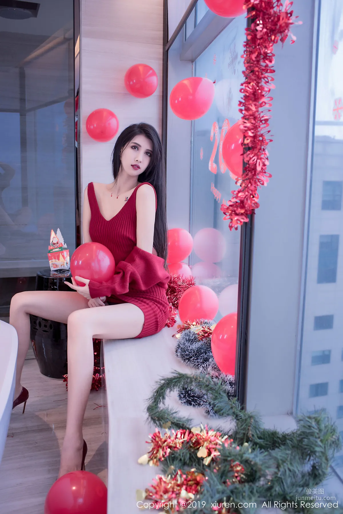 Ge Zheng Model《Christmas and New Year Theme》 [XiuRen] No.1871 Photo Set photo 7