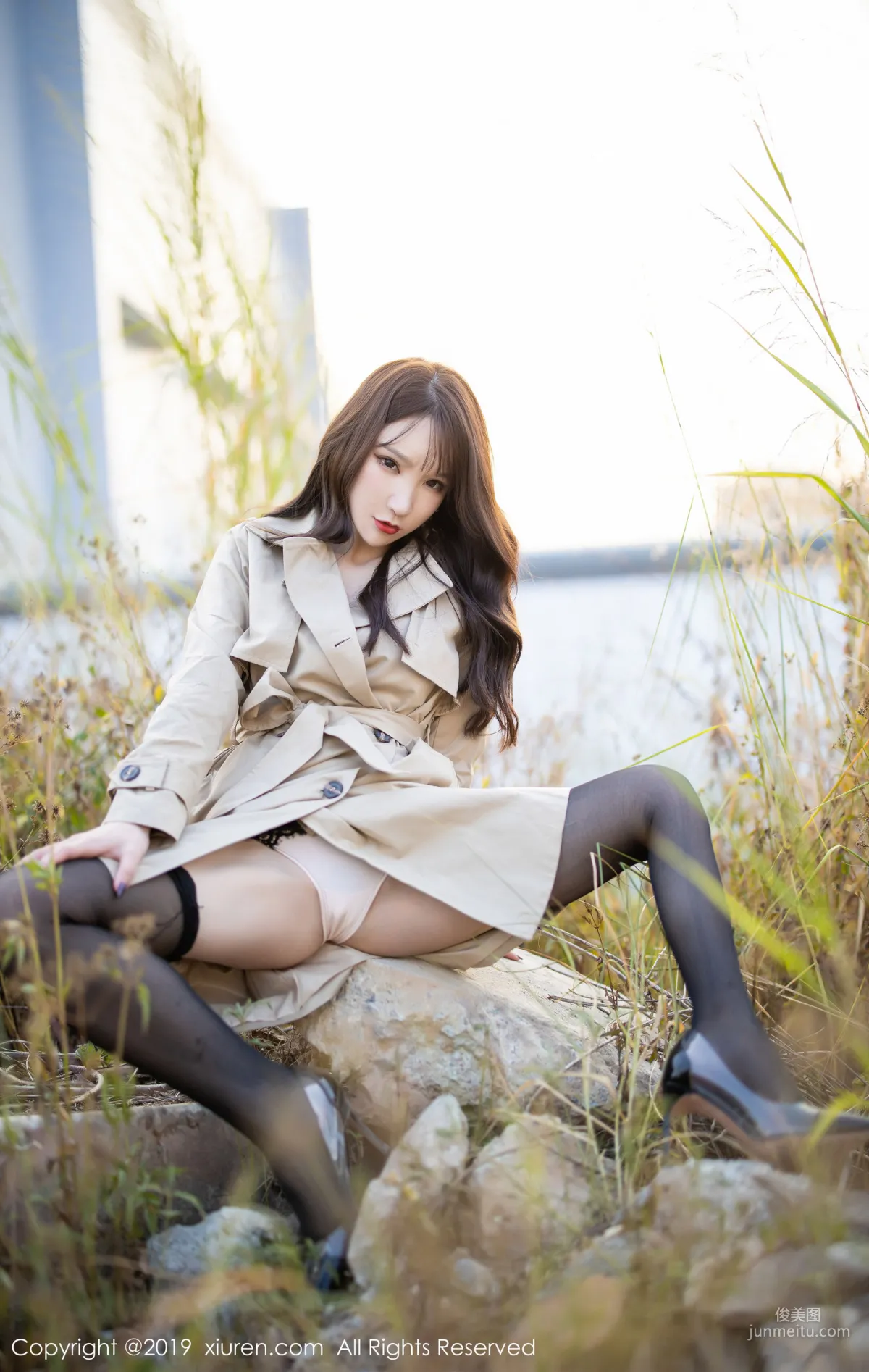 Zhou Yuxi Sandy Exquisite Lingerie with Black Stockings and Suspenders [XiuRen] No.1876 Photo Set photo 25