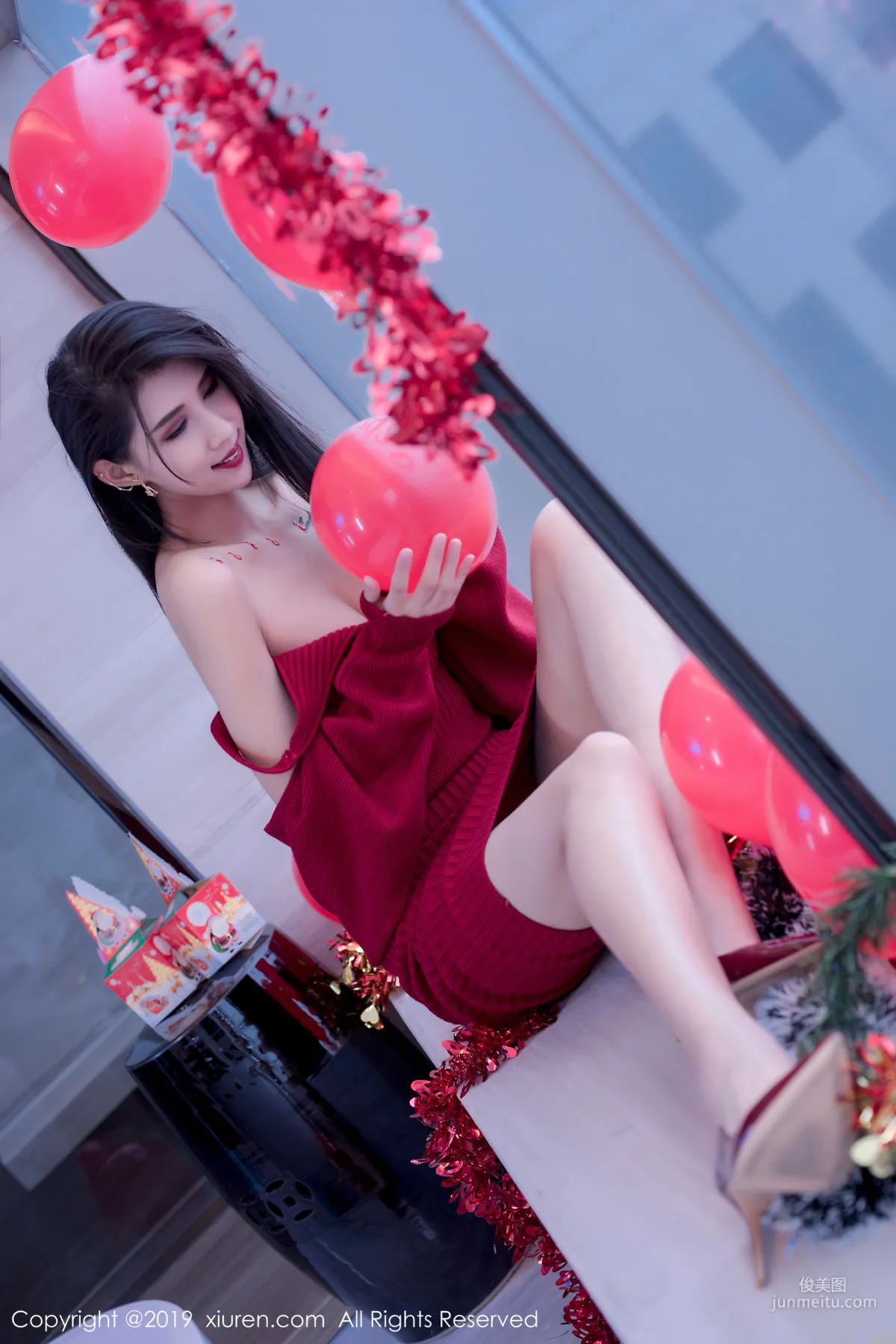 Ge Zheng Model《Christmas and New Year Theme》 [XiuRen] No.1871 Photo Set photo 17
