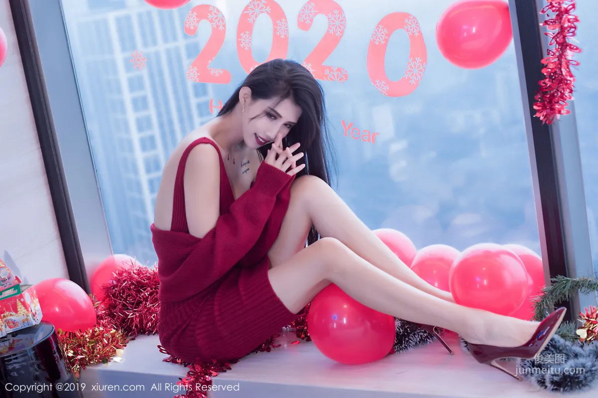 Ge Zheng Model《Christmas and New Year Theme》 [XiuRen] No.1871 Photo Set photo 15