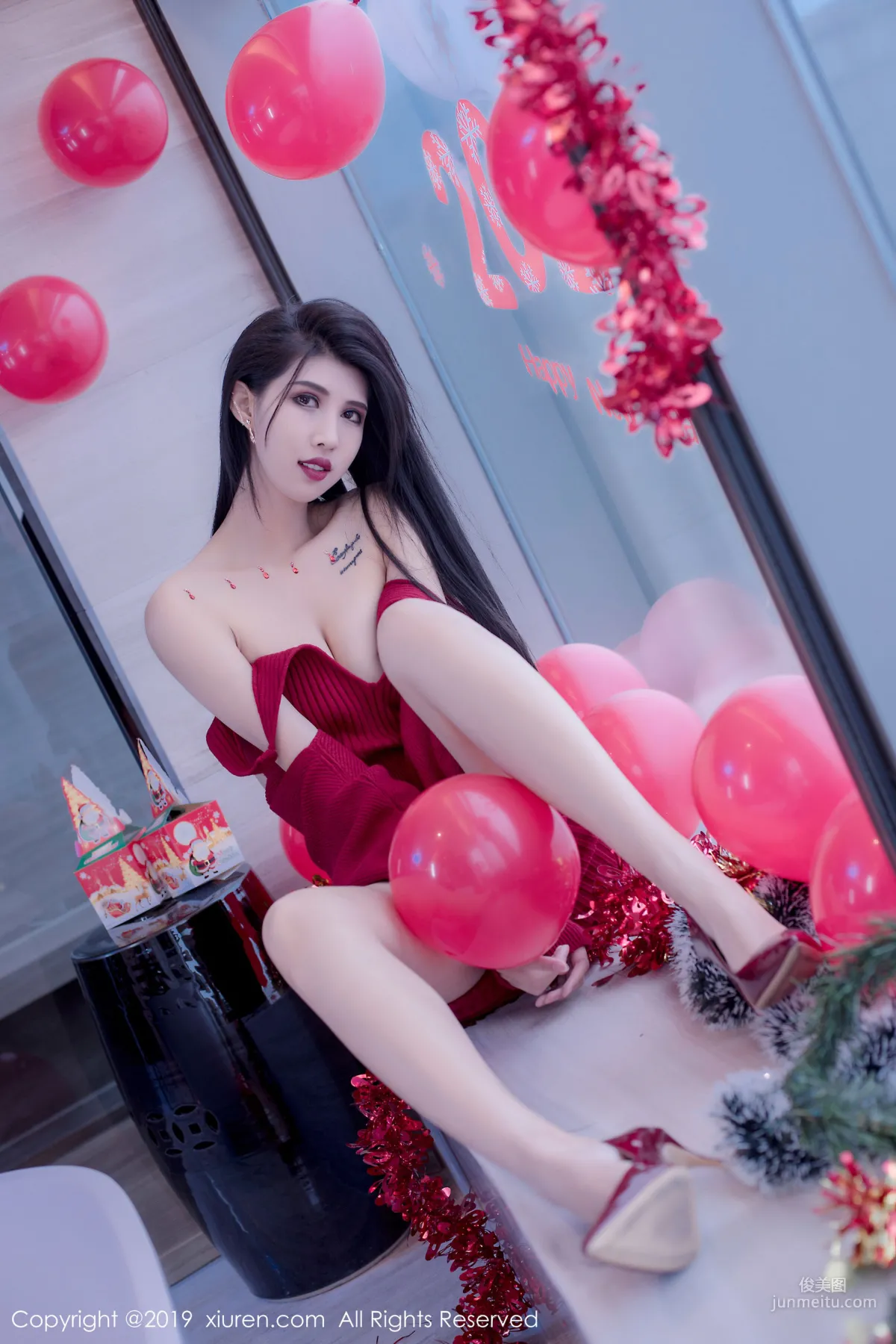 Ge Zheng Model《Christmas and New Year Theme》 [XiuRen] No.1871 Photo Set photo 19