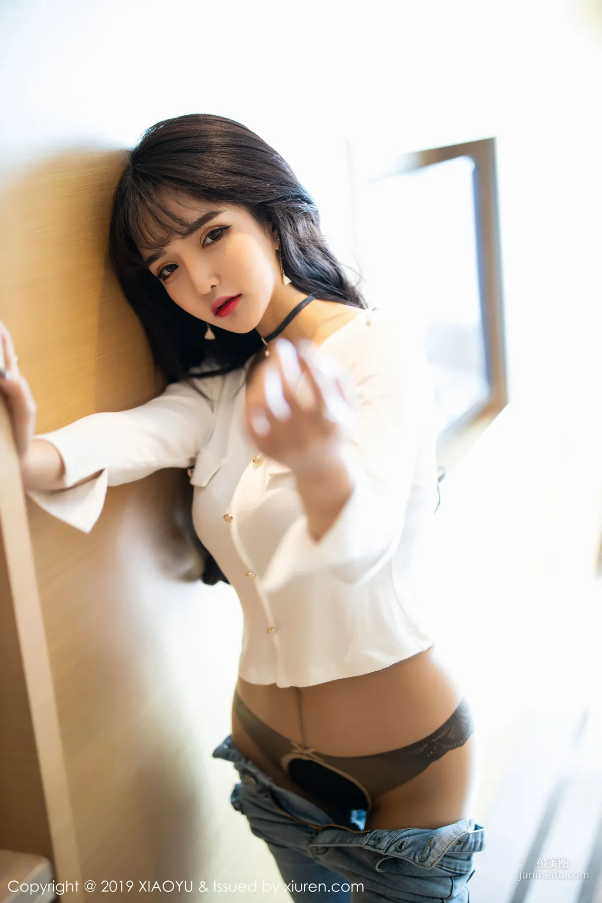 Miko Jiang Sexy Jeans + Shirt Stockings [XIAOYU] Vol.212 Photo Set photo 44