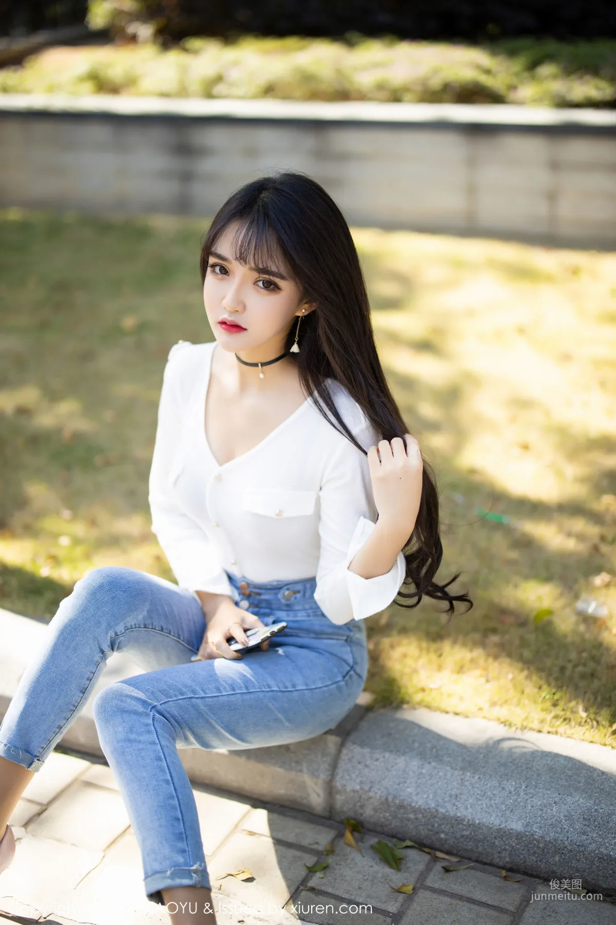 Miko Jiang Sexy Jeans + Shirt Stockings [XIAOYU] Vol.212 Photo Set photo 6