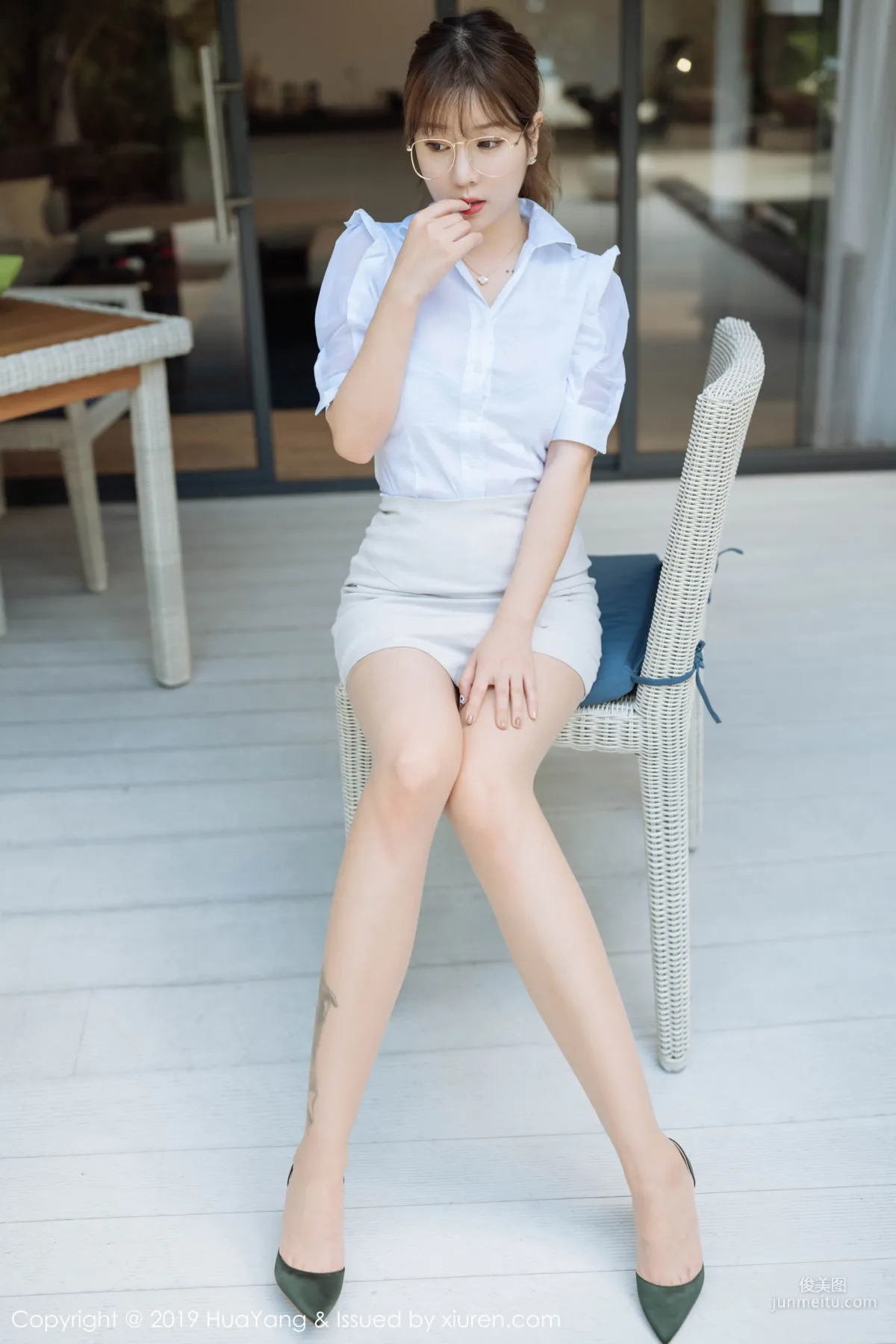 Wang Yuchun, Teacher Role Theme Private Shoot Charm, [HuaYang] Vol.195 Photo Set photo 14