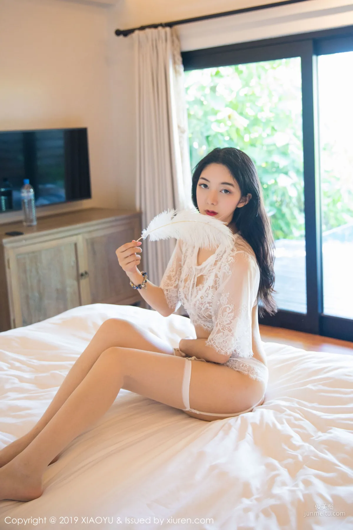 Angela Xiao Reba White Lace and Wet Shirt in Bathroom [XIAOYU] Vol.211 Photo Set photo 12
