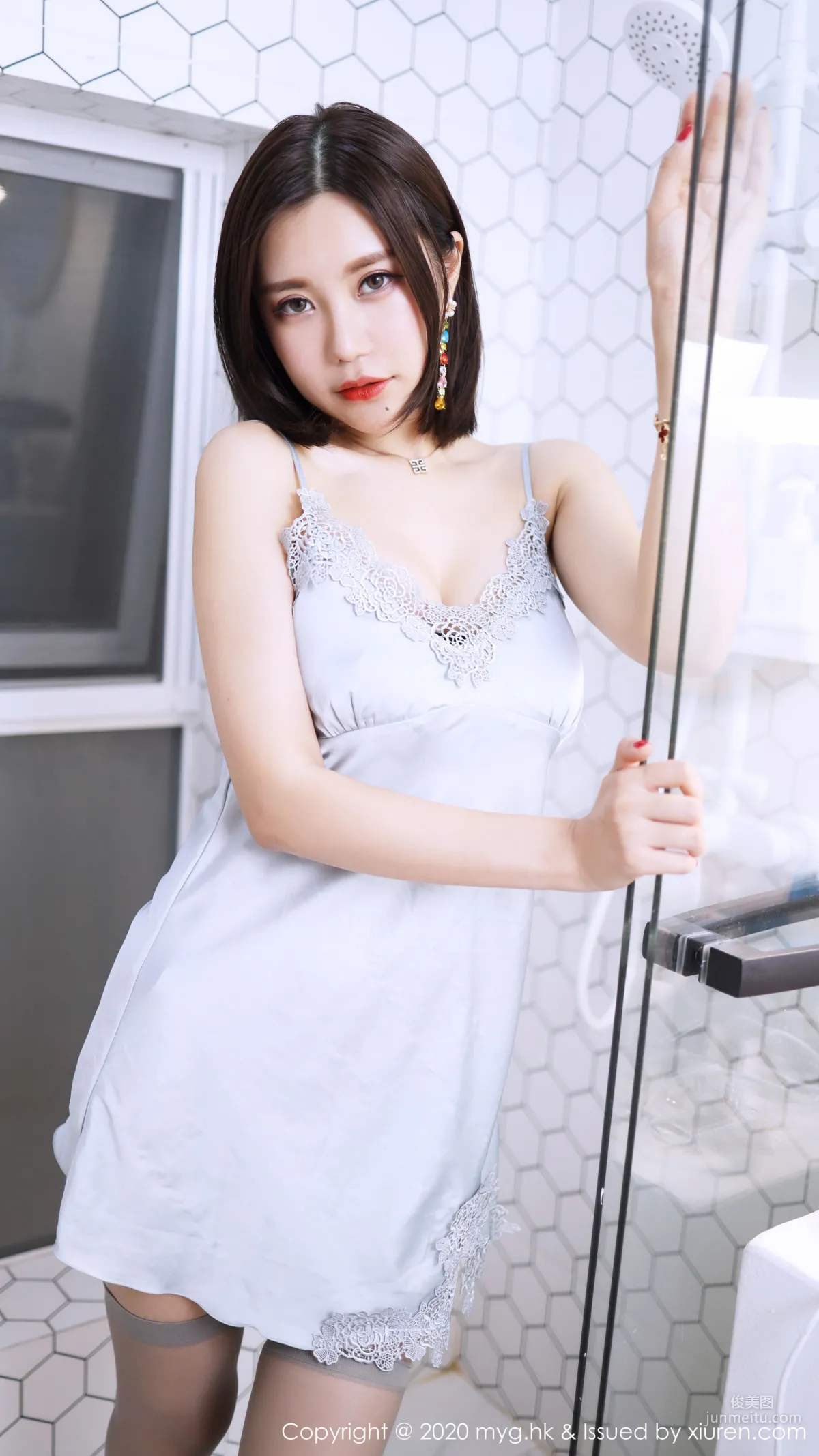 Qi Lijia ula, Exquisite Lace Pajamas and Tube Sock Temptation [MyGirl] Vol.420 Photo Set photo 18