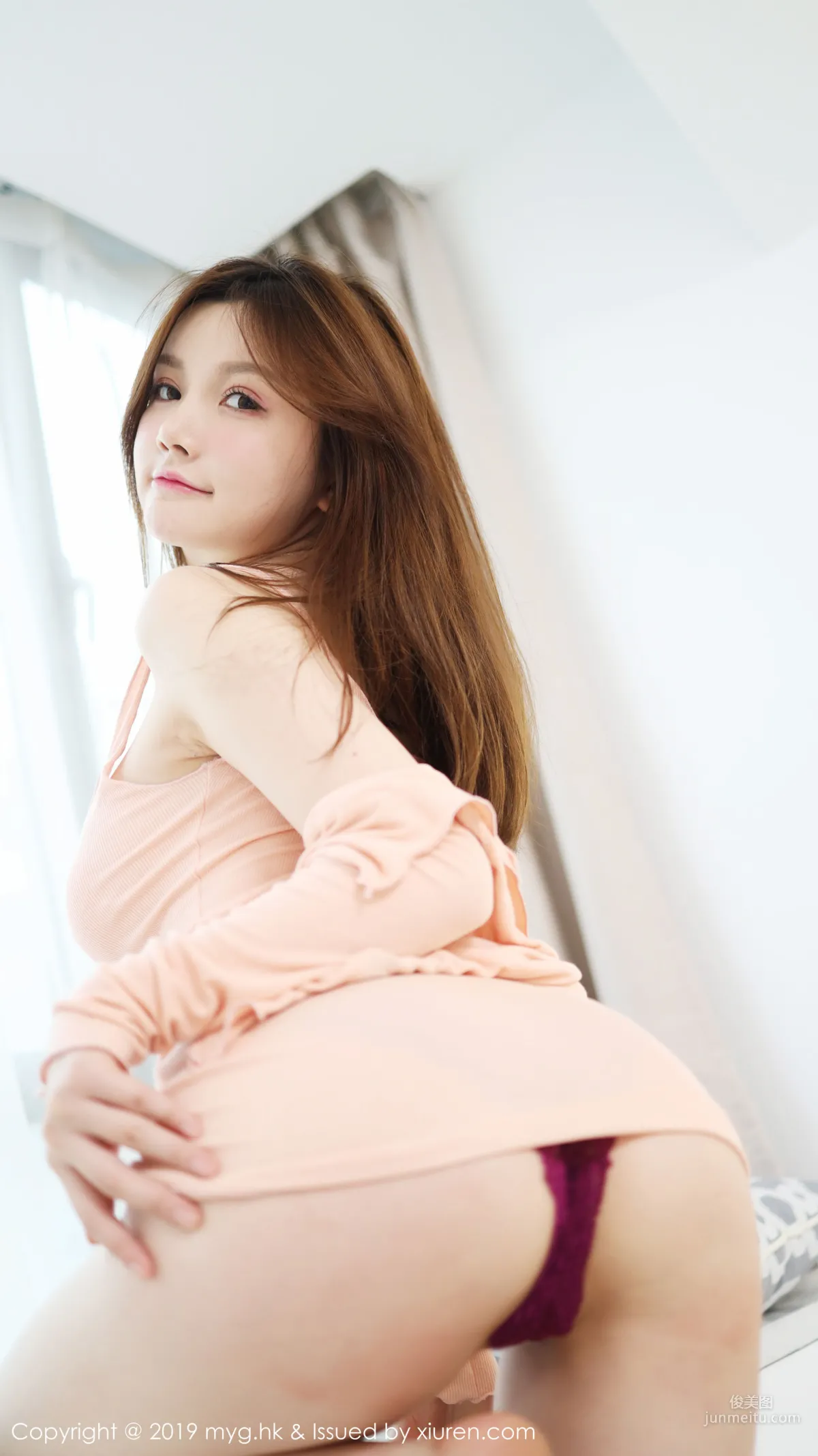 Mini Dameng Meng "Pink Suspenders and Sheer Lingerie Series" [MyGirl] Vol.413 Photo Set photo 51