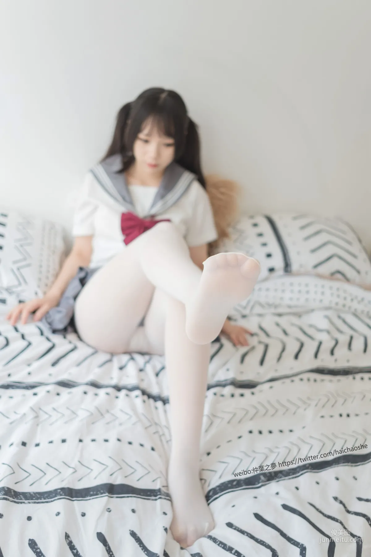 《白絲水手裙》 [輕蘭映畫] Grand.018 寫真集 56