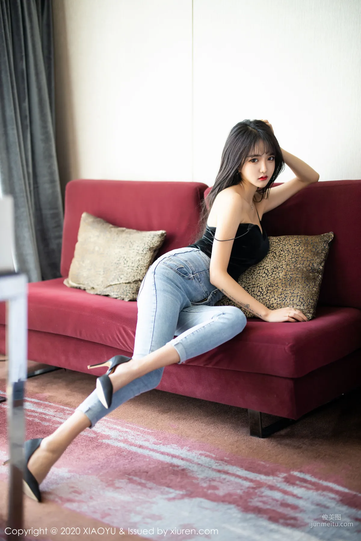 Miko Jiang, Sexy Jeans and Lingerie Theme Temptation [XIAOYU] Vol.235 Photo Set photo 43